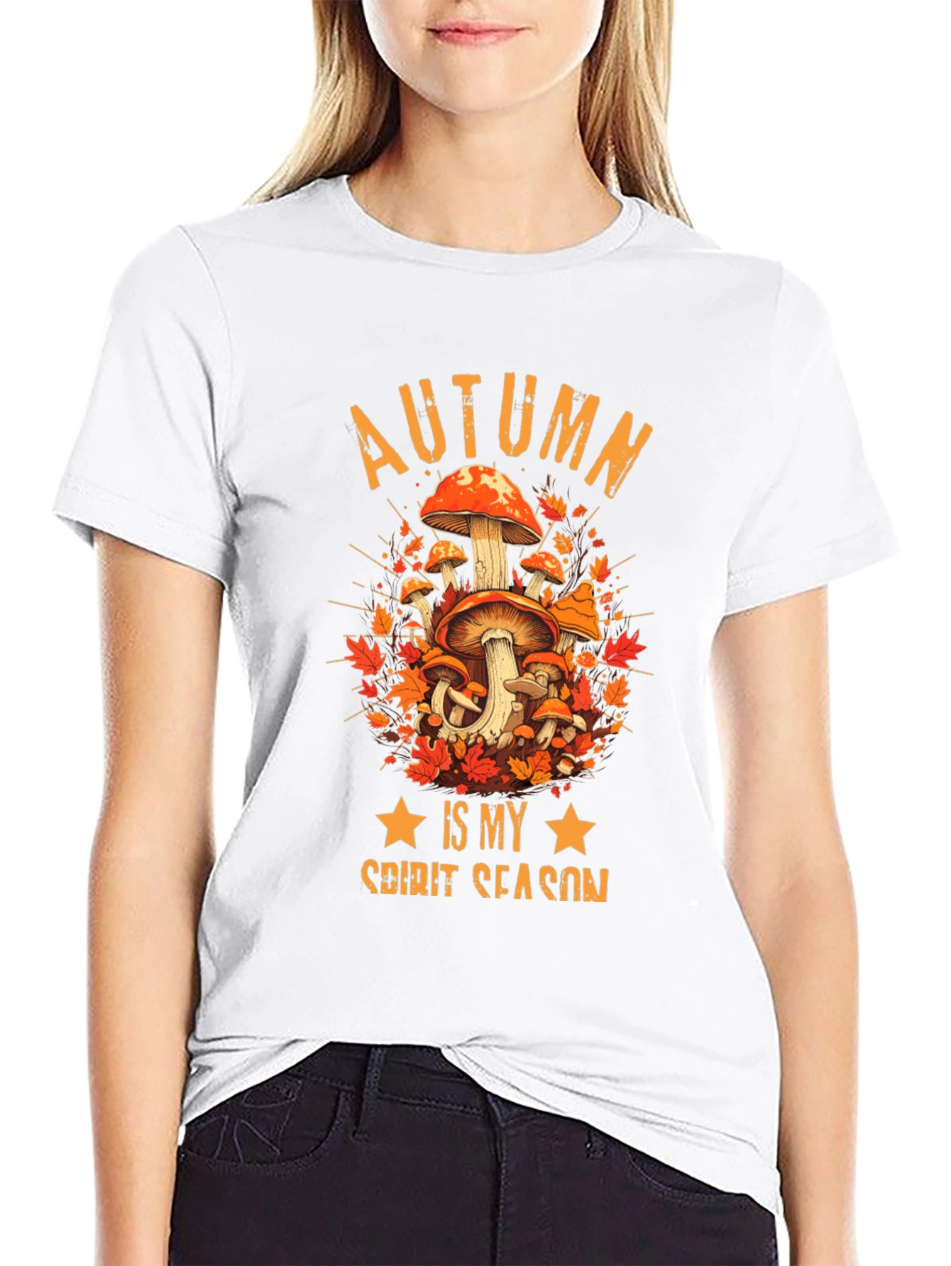 Autumn Spirit Season Mushroom Graphic Tee