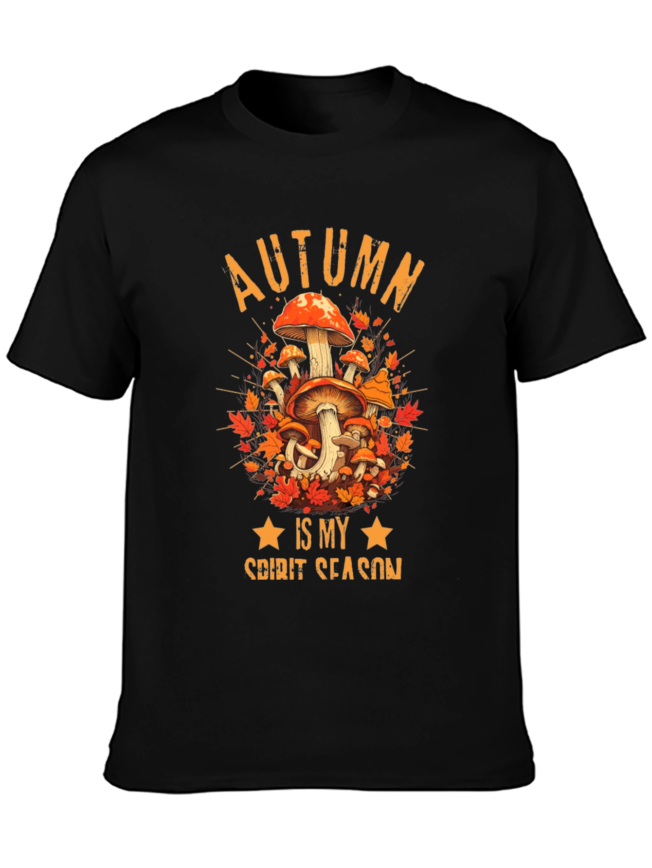 Autumn Spirit Season Mushroom Graphic Tee