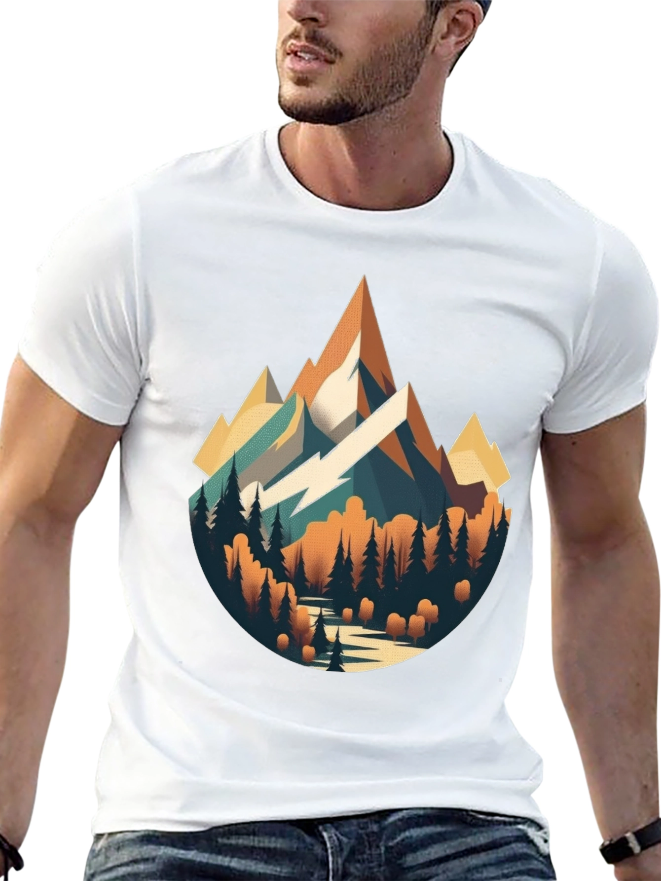 Mountain Landscape Graphic T-Shirt
