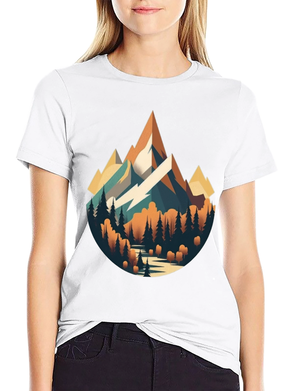Mountain Landscape Graphic T-Shirt