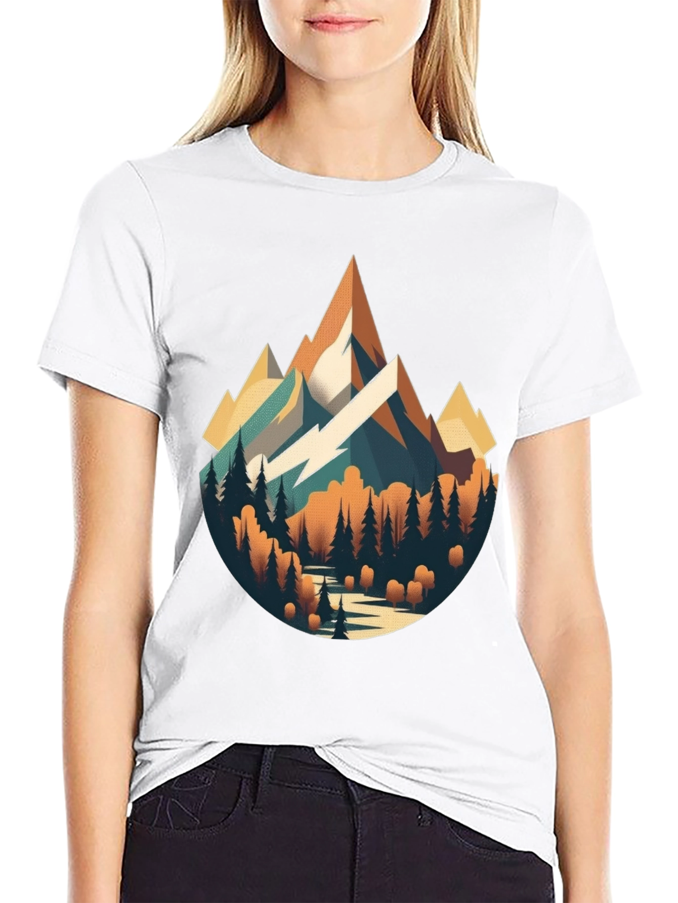 Mountain Landscape Graphic T-Shirt