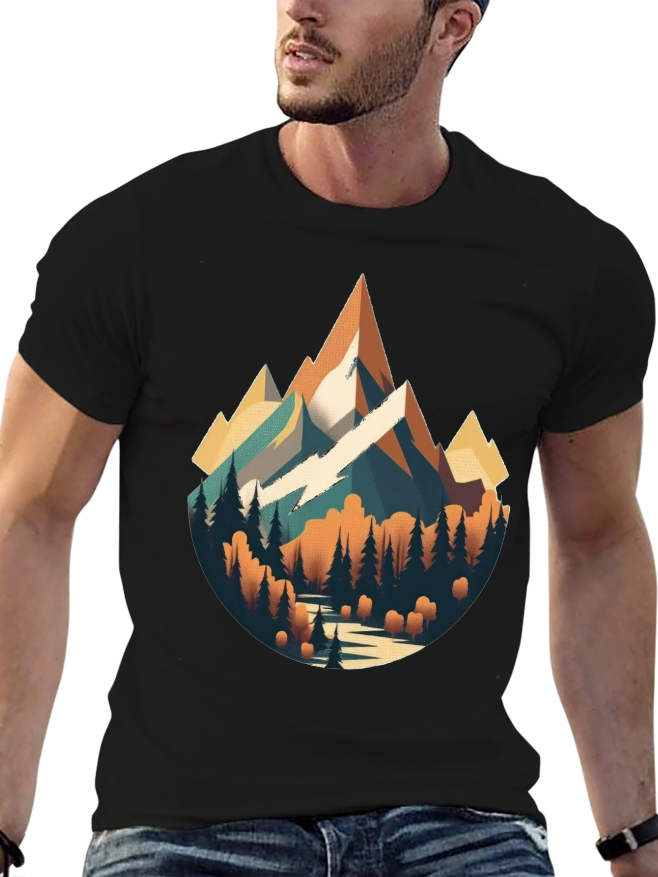 Mountain Landscape Graphic T-Shirt