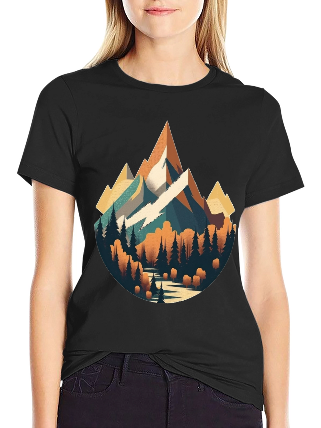 Mountain Landscape Graphic T-Shirt