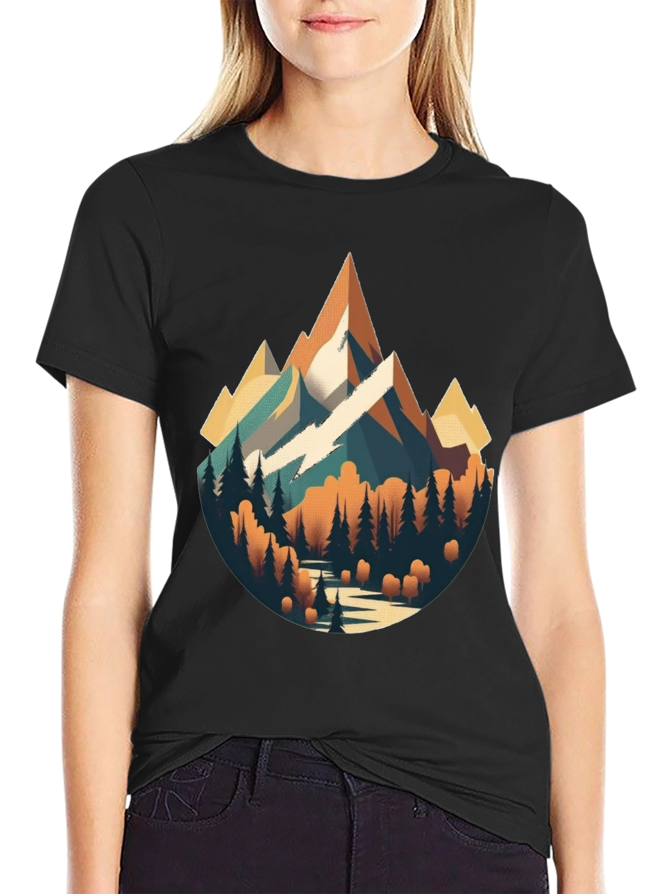 Mountain Landscape Graphic T-Shirt
