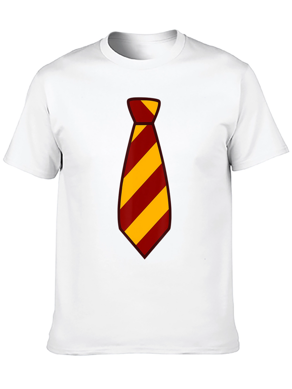 Striped Tie Graphic Tee - Casual Style