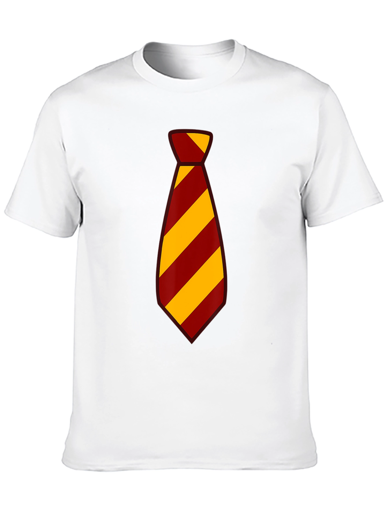 Striped Tie Graphic Tee - Casual Style
