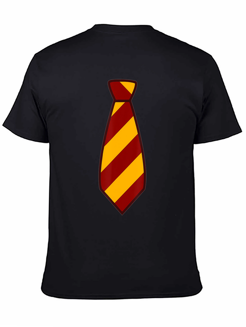 Striped Tie Graphic Tee - Casual Style