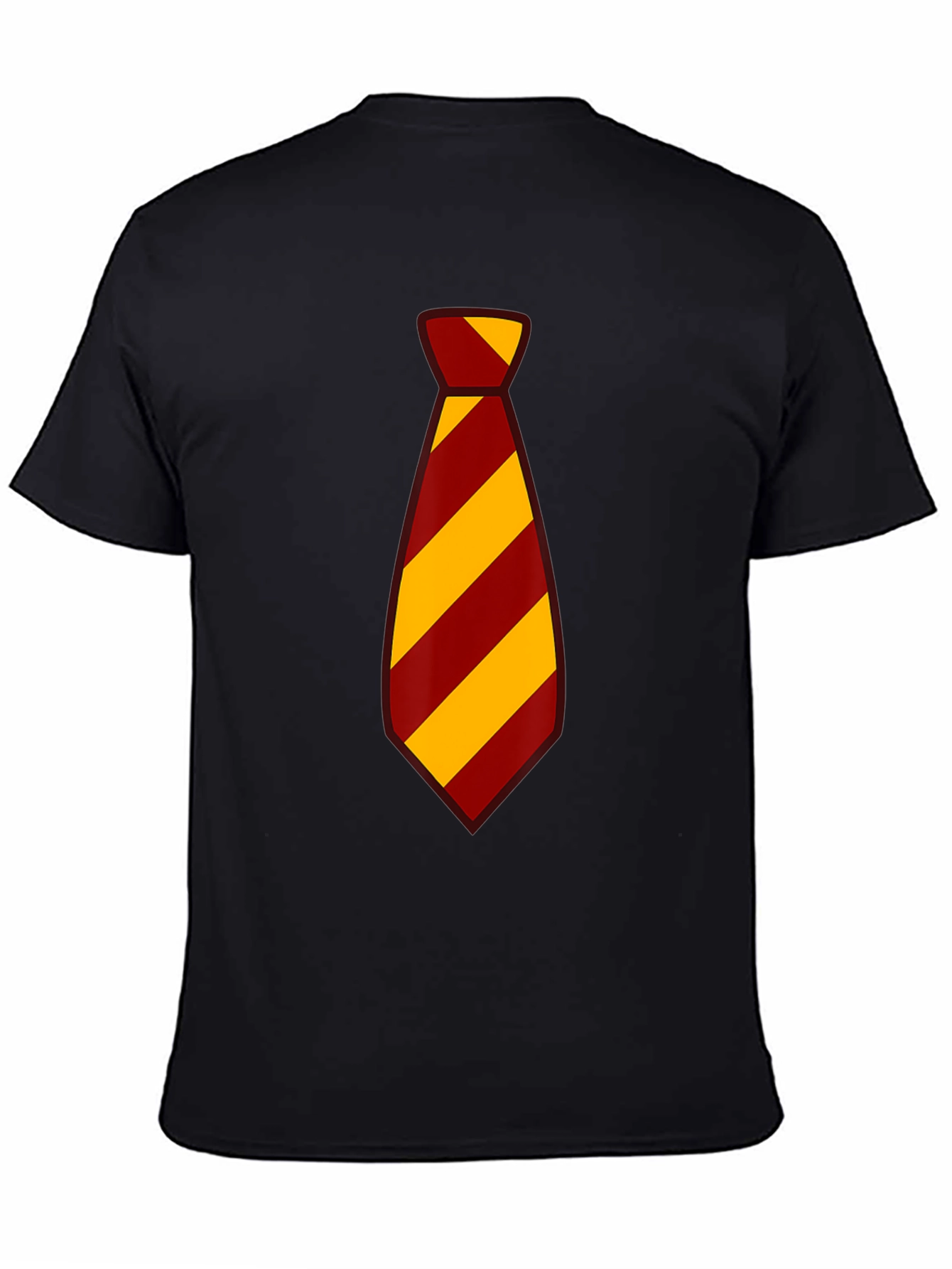 Striped Tie Graphic Tee - Casual Style