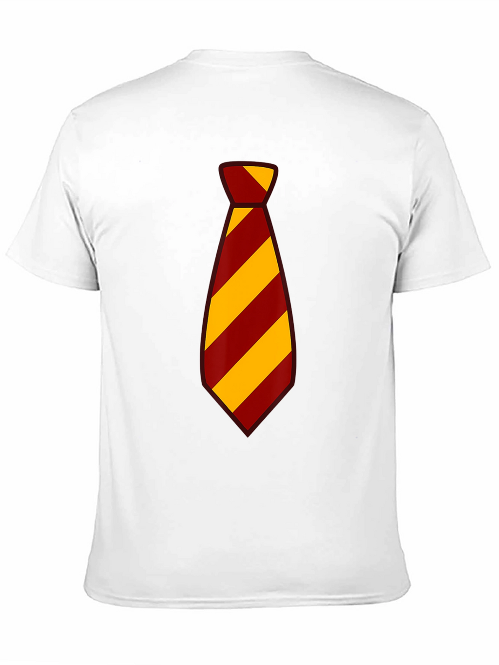 Striped Tie Graphic Tee - Casual Style