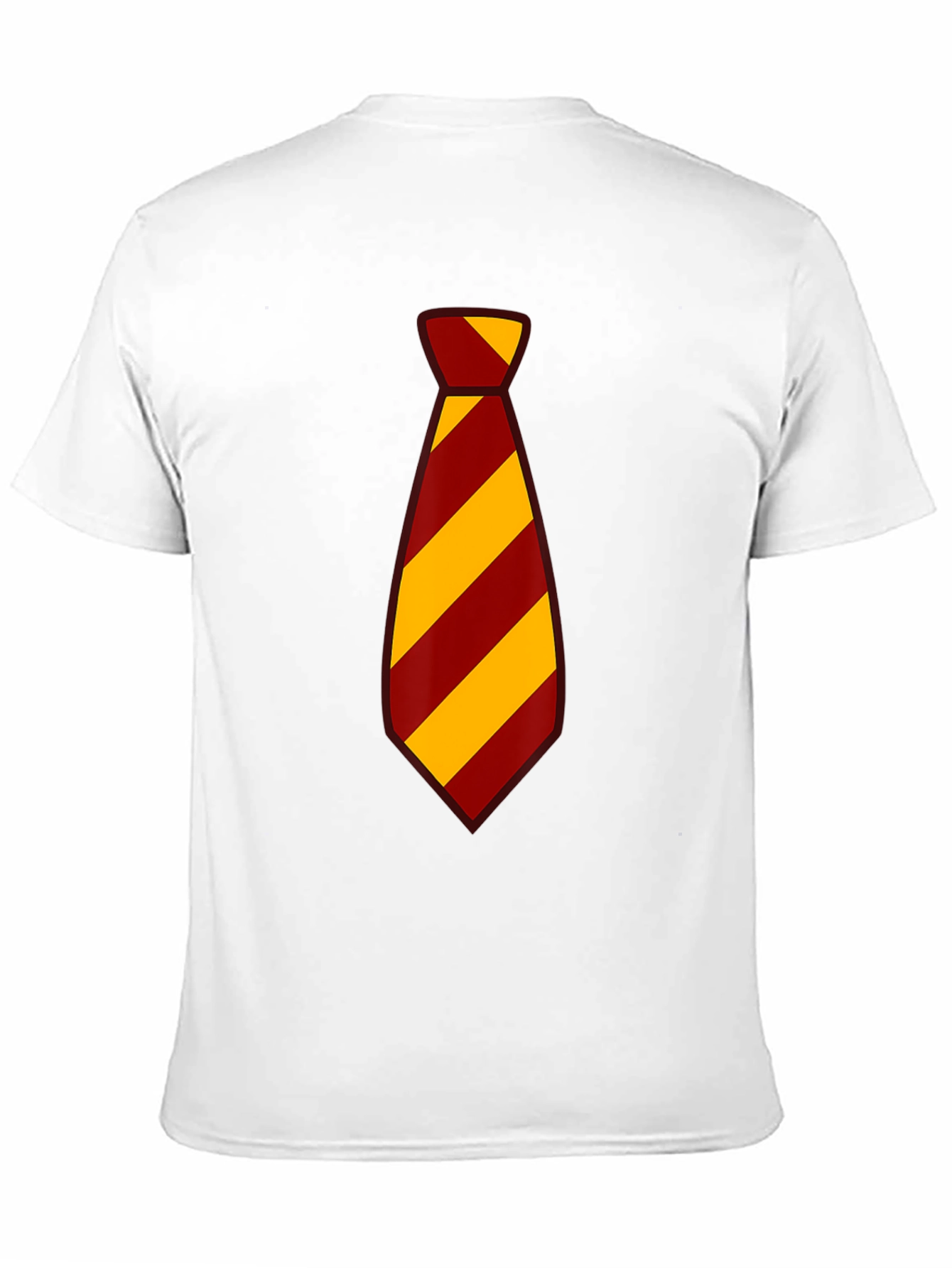 Striped Tie Graphic Tee - Casual Style