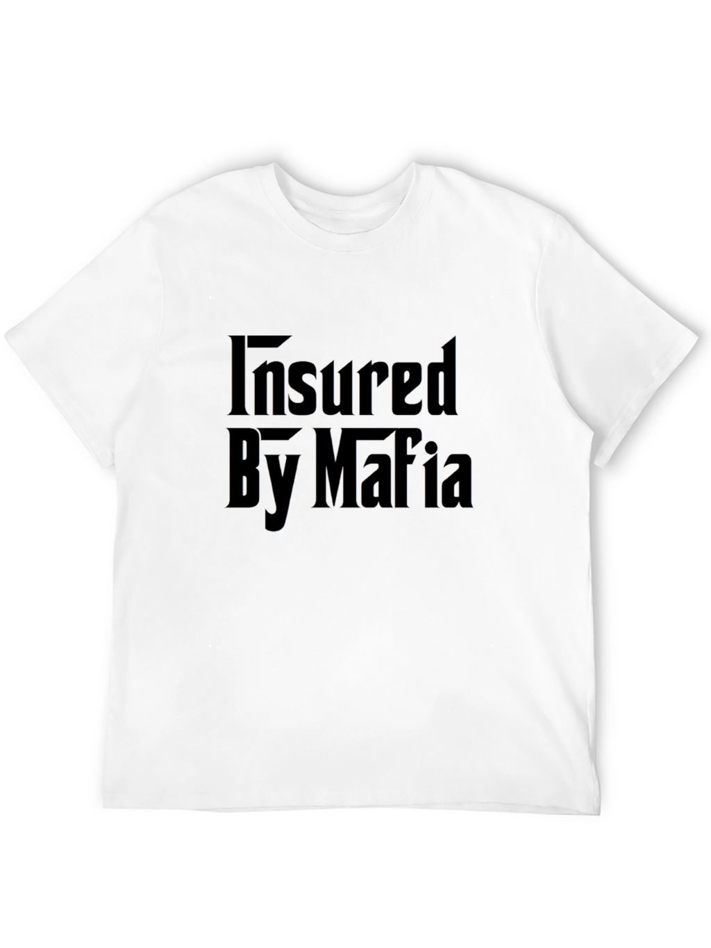 Insured By Mafia Graphic T-Shirt - Black