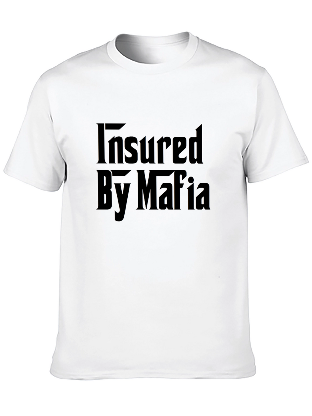 Insured By Mafia Graphic T-Shirt - Black
