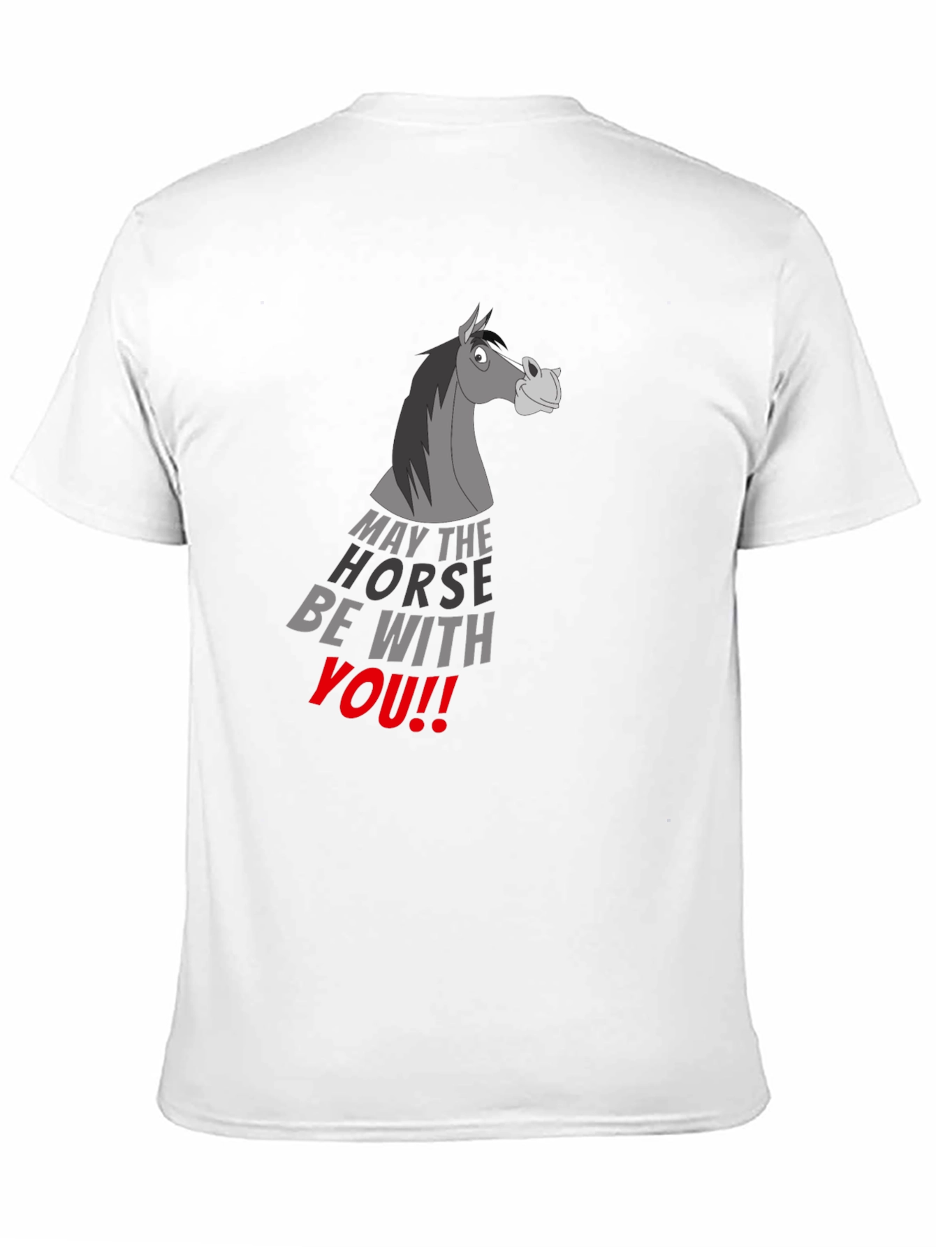 May the Horse Be With You Black T-Shirt