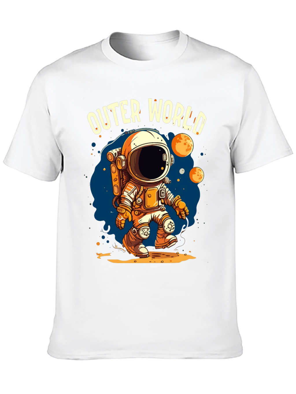 Outer World Space Graphic Tee - Black
