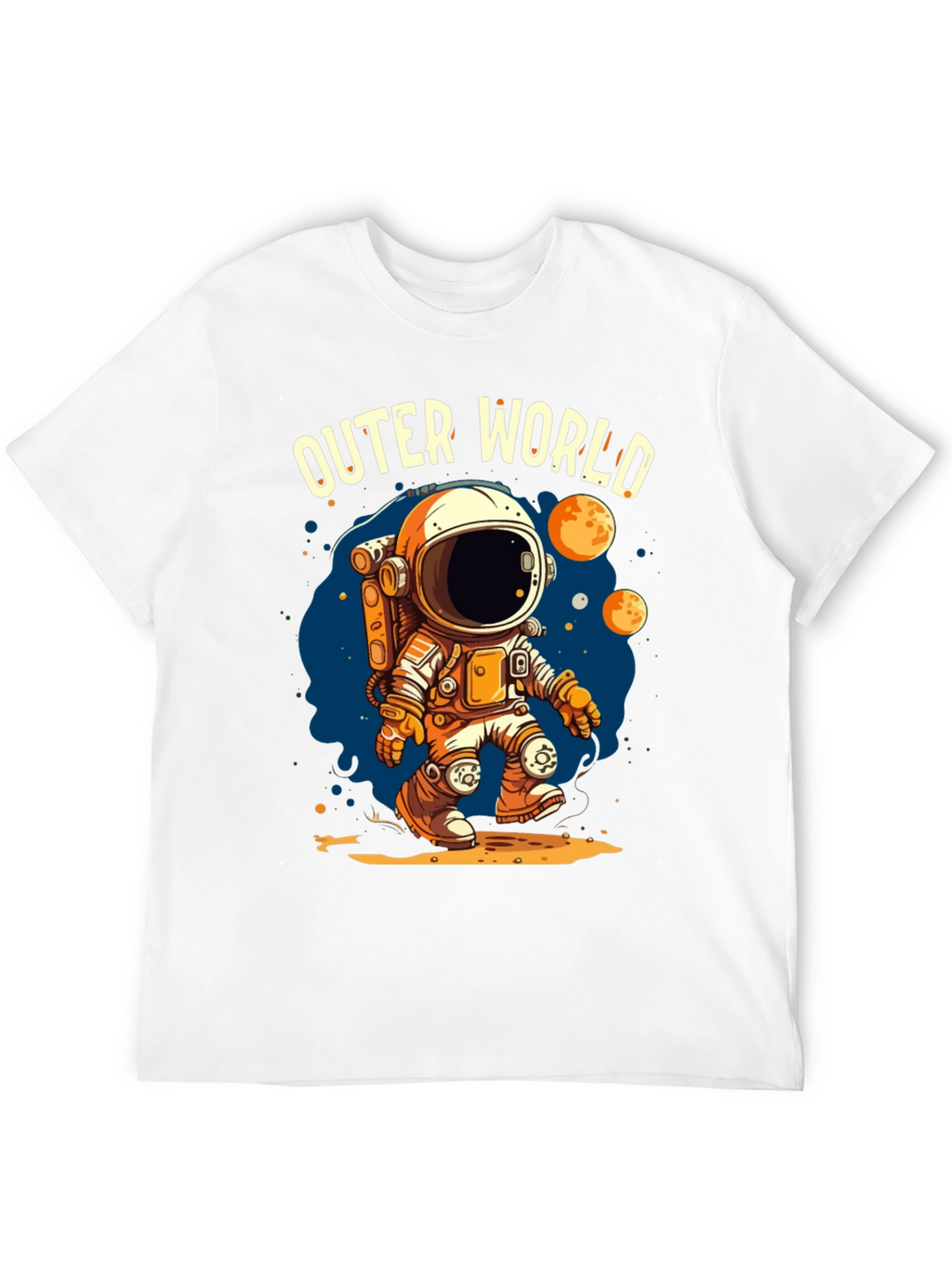 Outer World Space Graphic Tee - Black