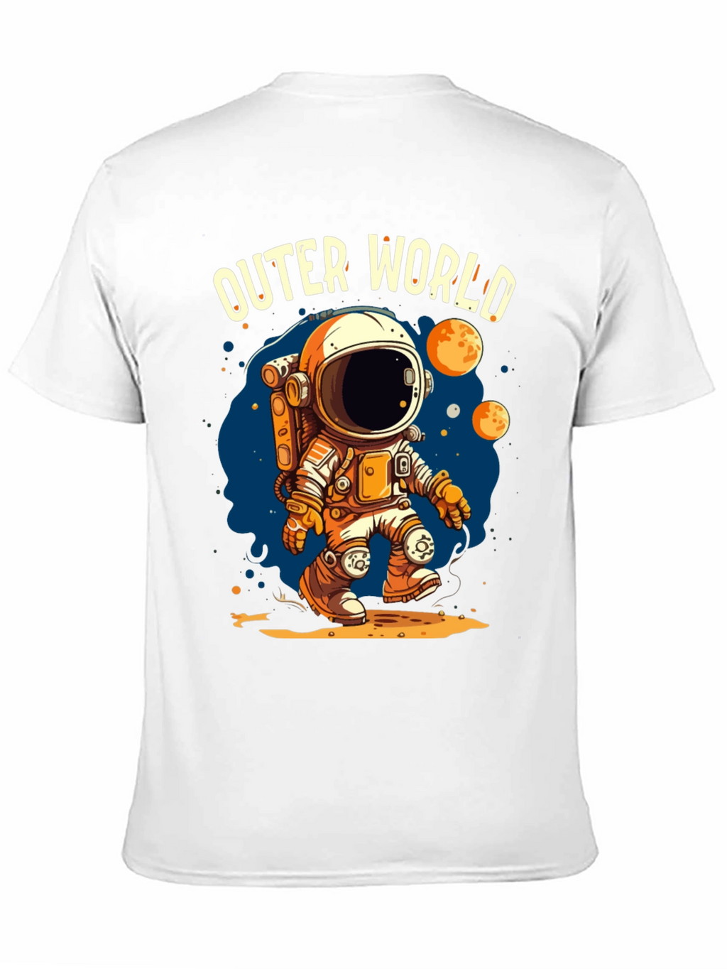 Outer World Space Graphic Tee - Black