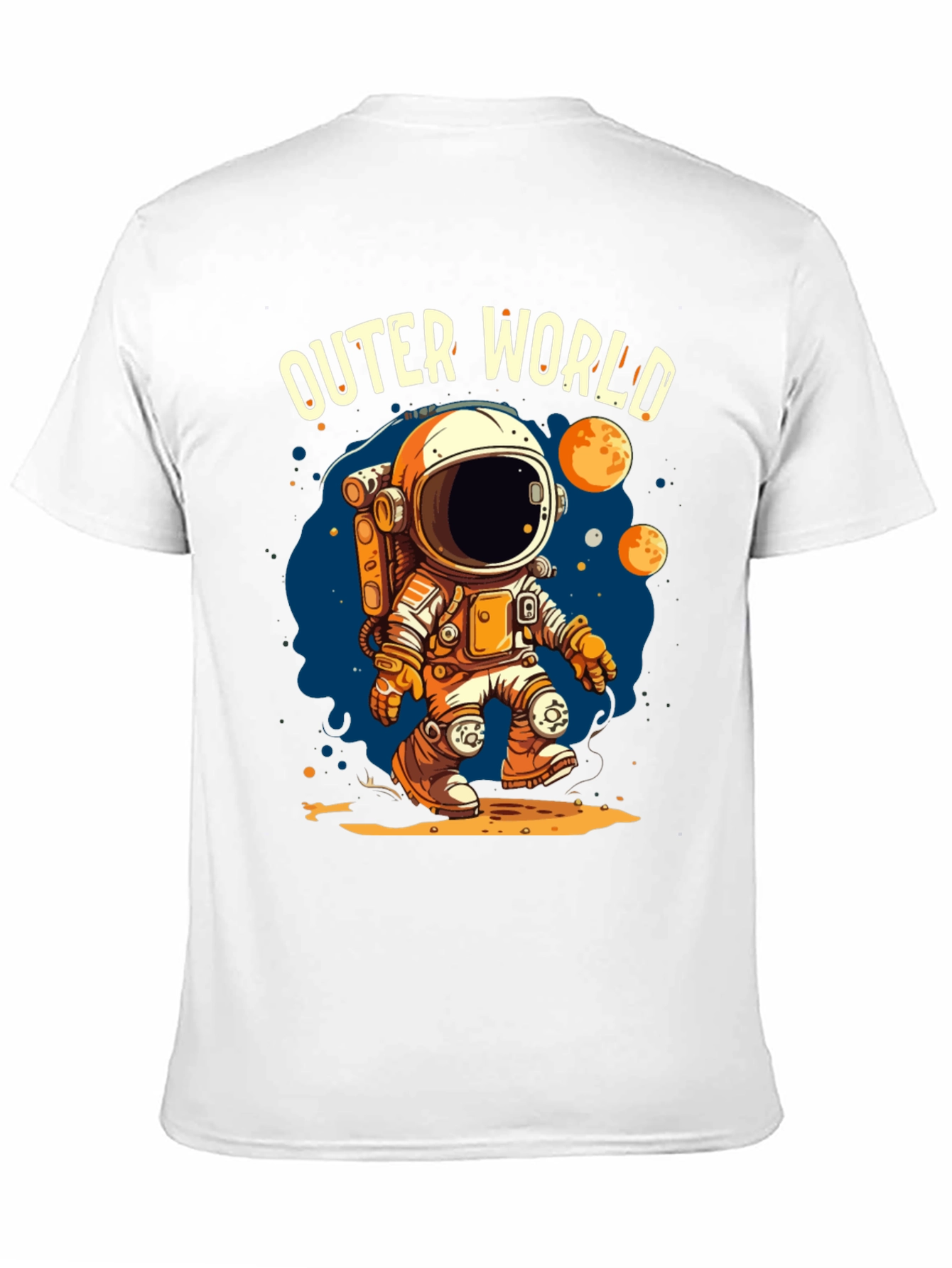 Outer World Space Graphic Tee - Black