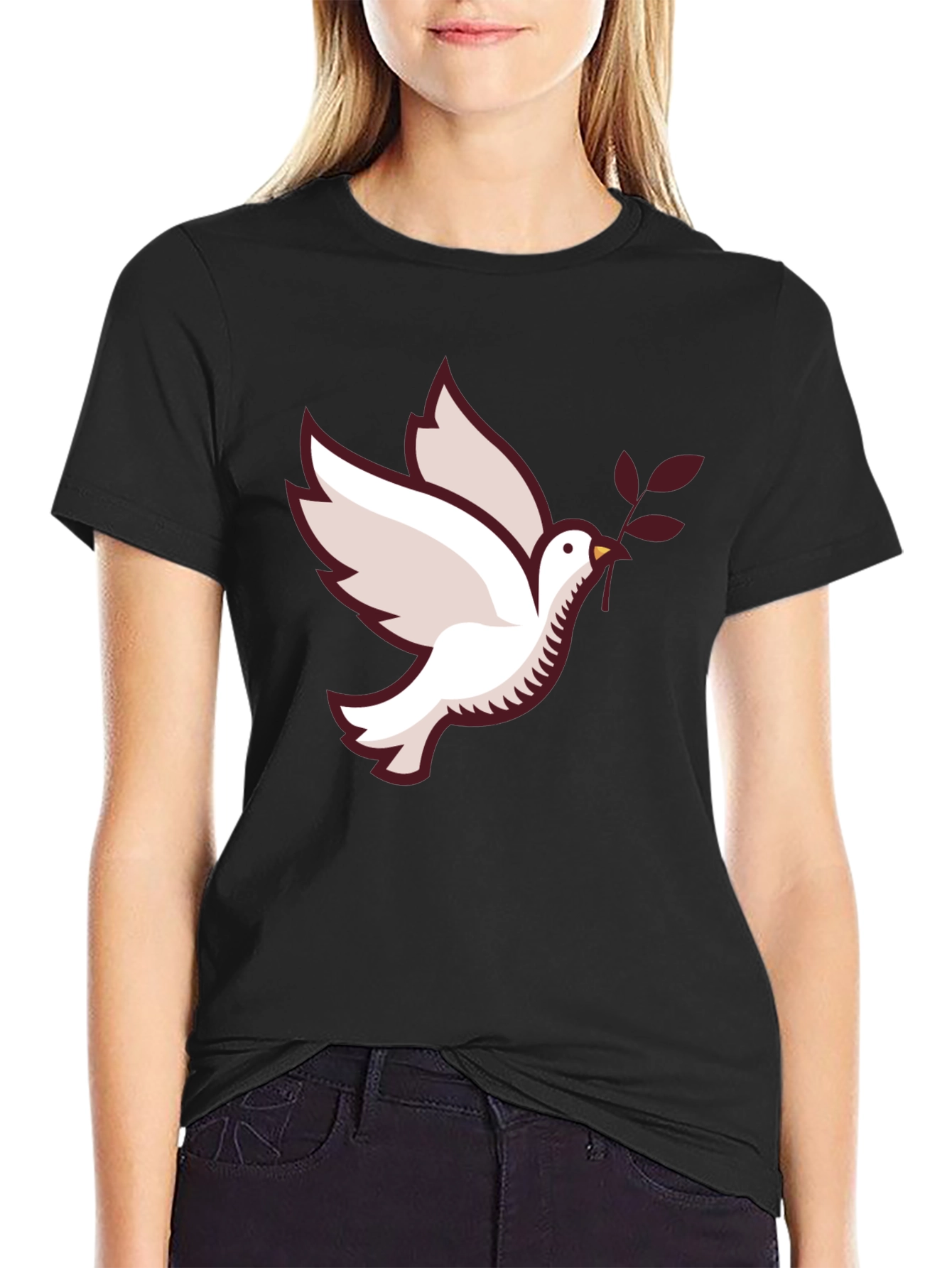 Dove Graphic Black T-Shirt