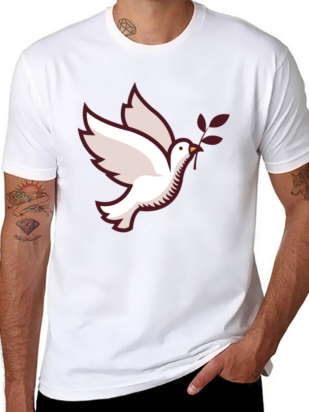 Dove Graphic Black T-Shirt