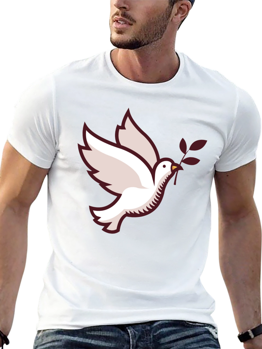Dove Graphic Black T-Shirt