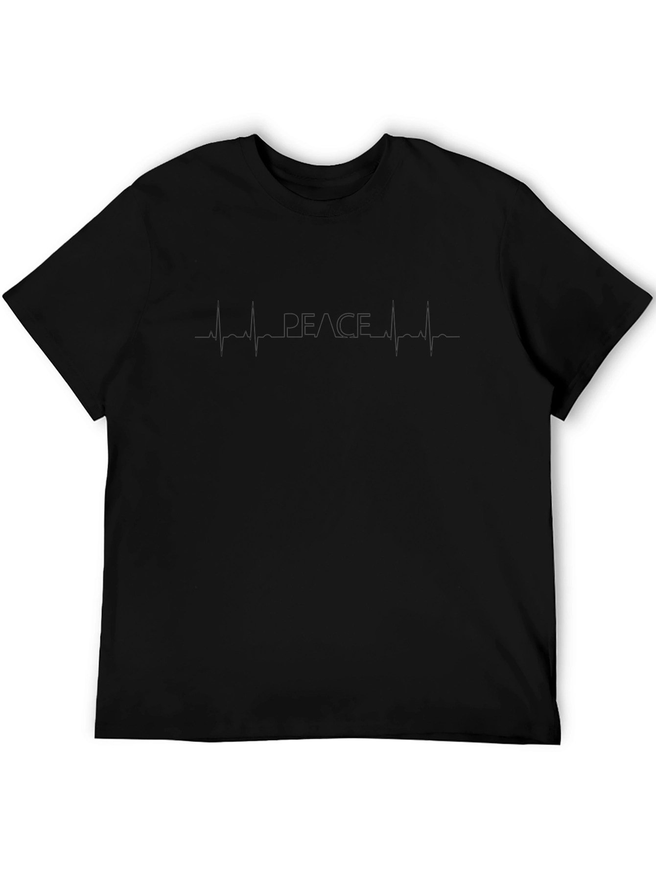 Peace Heartbeat Graphic T-Shirt - Soft Cotton Blend