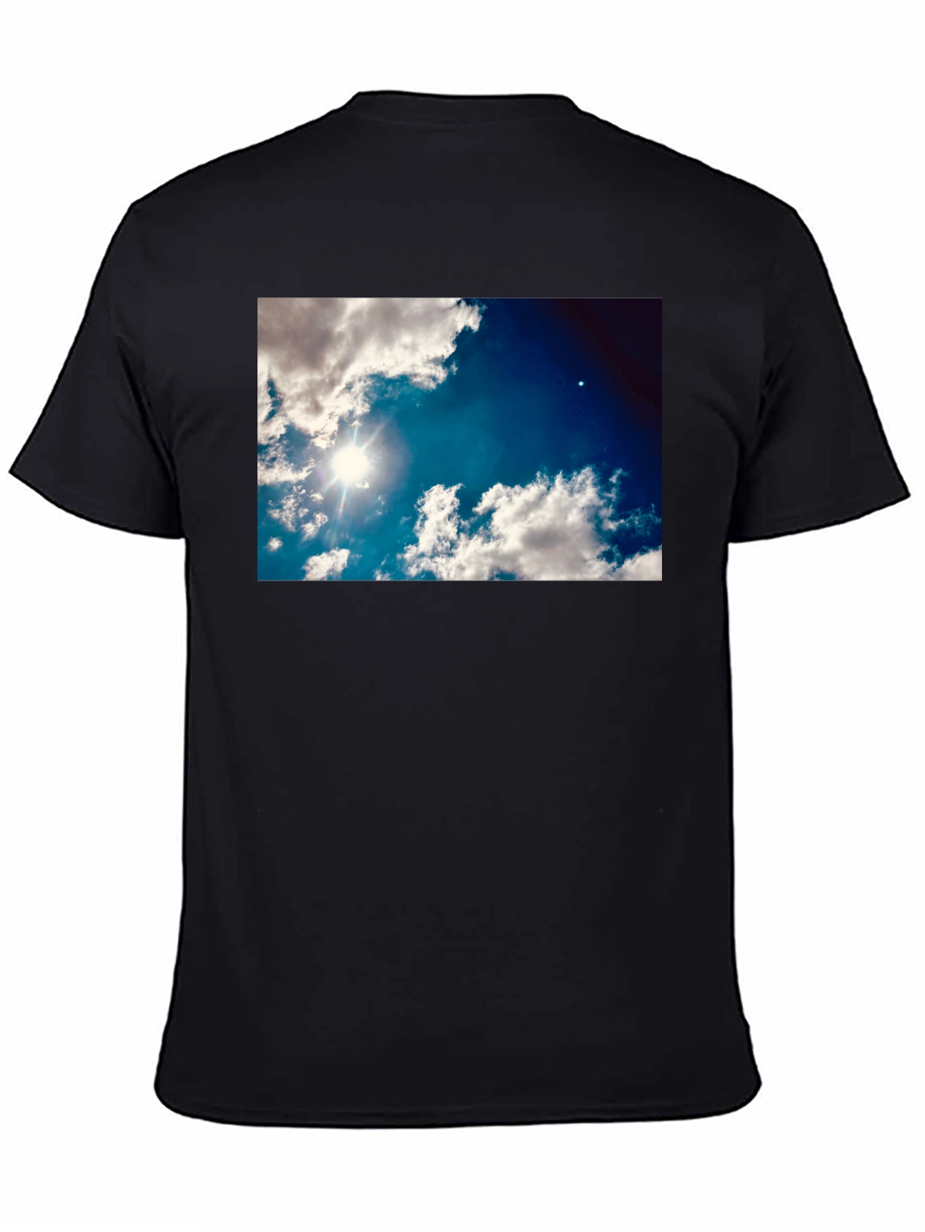 Sky Clouds Graphic Print T-Shirt