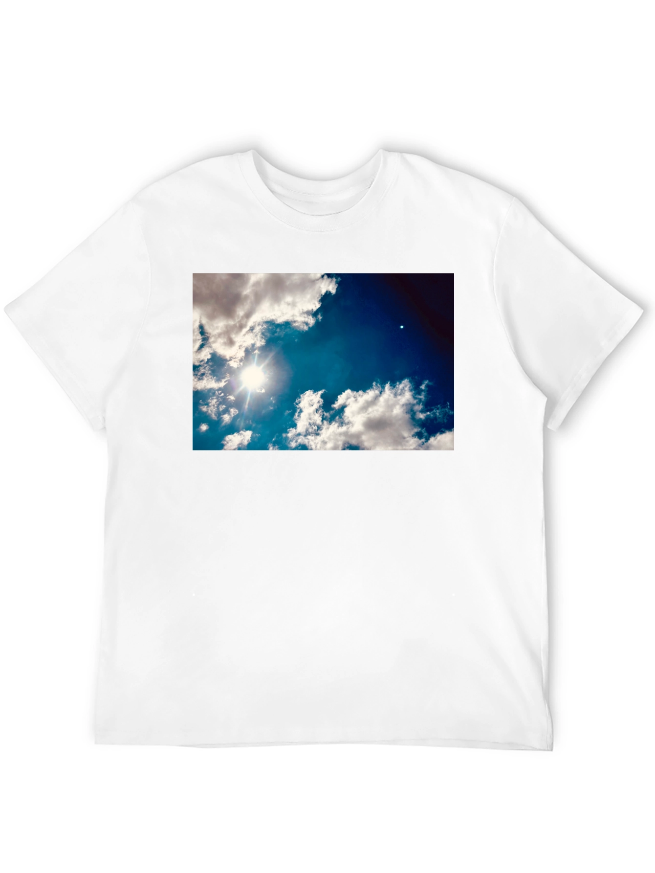 Sky Clouds Graphic Print T-Shirt