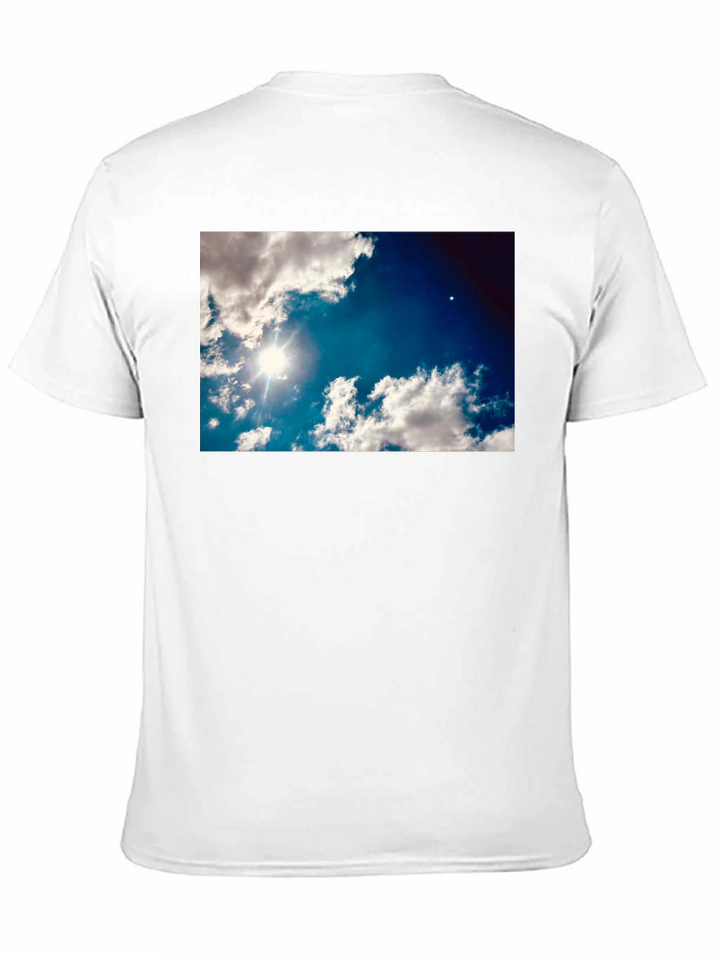 Sky Clouds Graphic Print T-Shirt