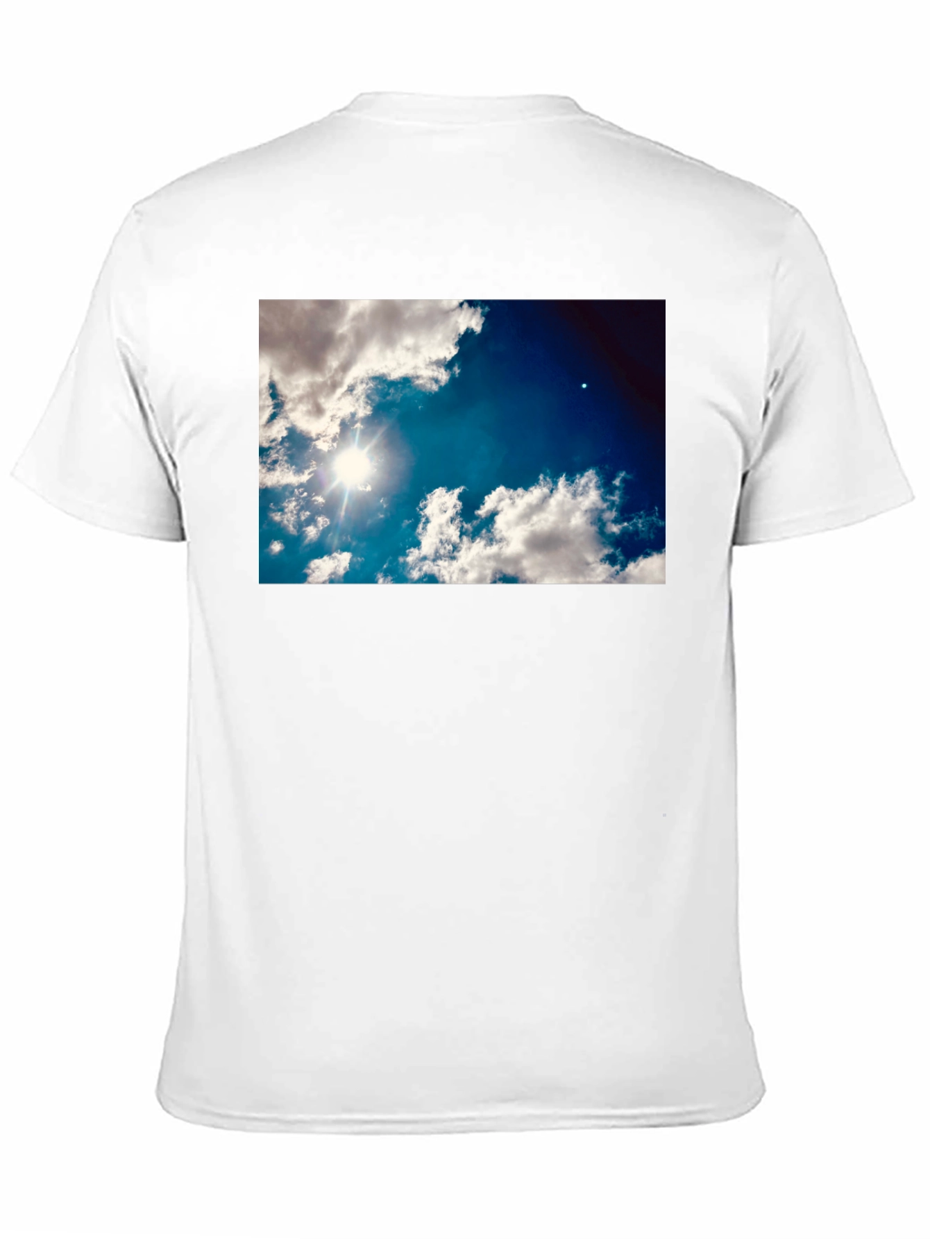Sky Clouds Graphic Print T-Shirt