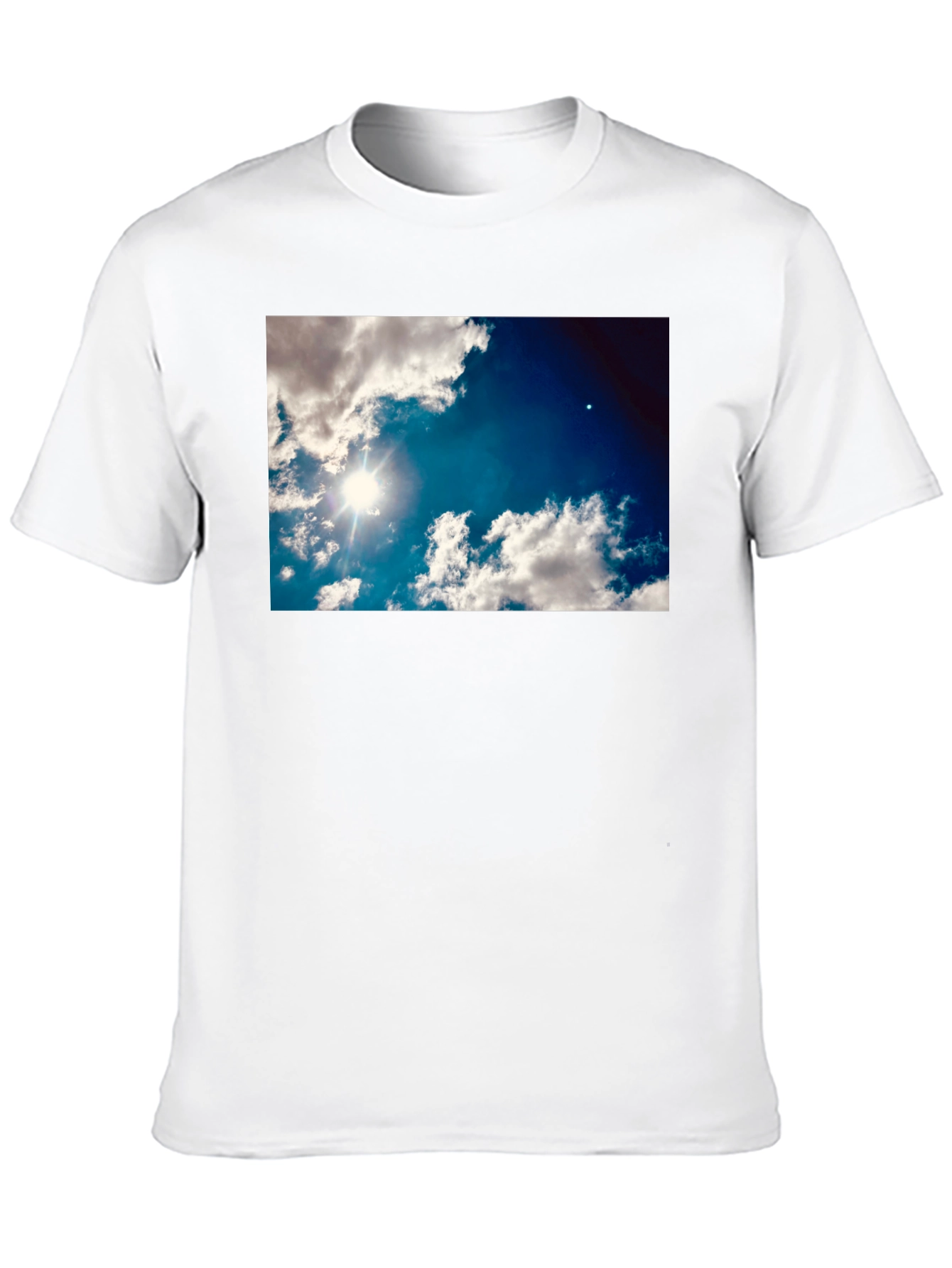 Sky Clouds Graphic Print T-Shirt