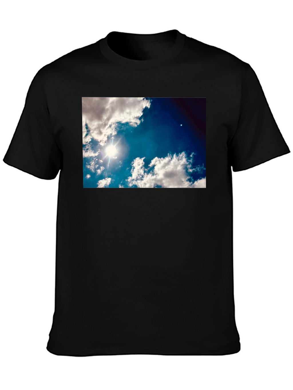 Sky Clouds Graphic Print T-Shirt