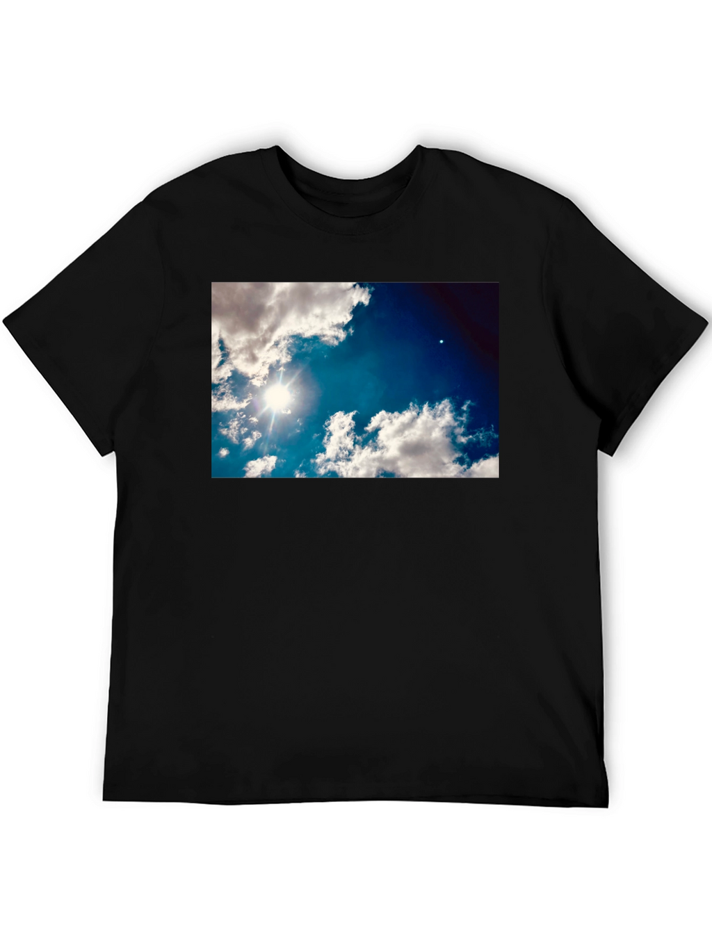 Sky Clouds Graphic Print T-Shirt