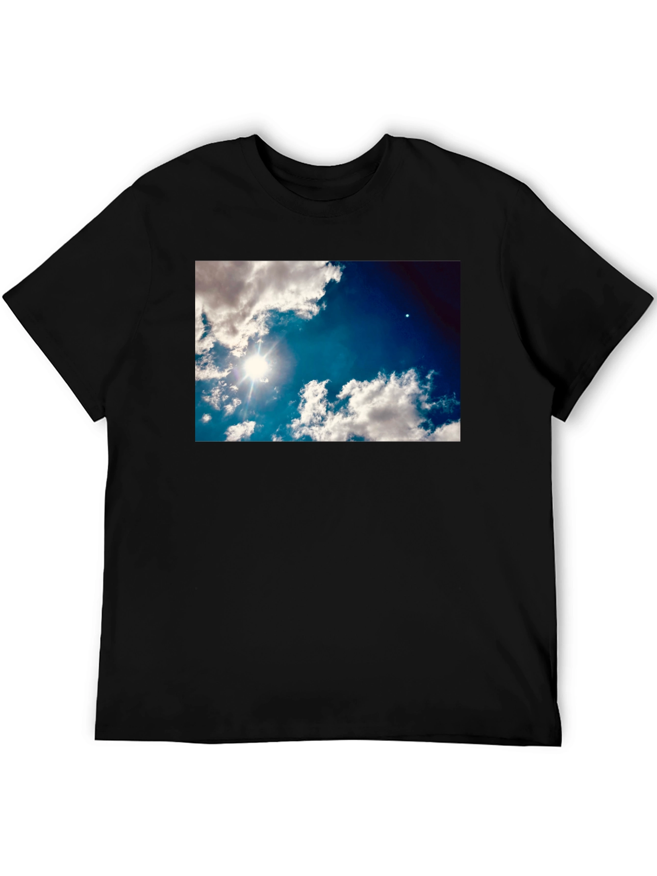Sky Clouds Graphic Print T-Shirt