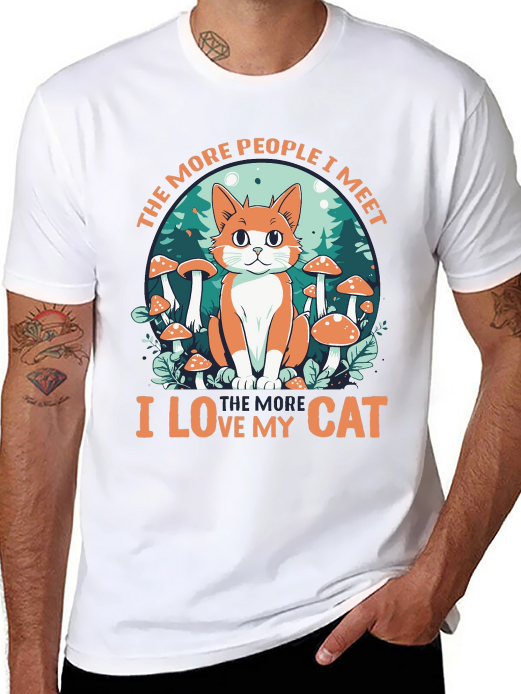 Cat Lover Graphic Tee - People vs. Cats!