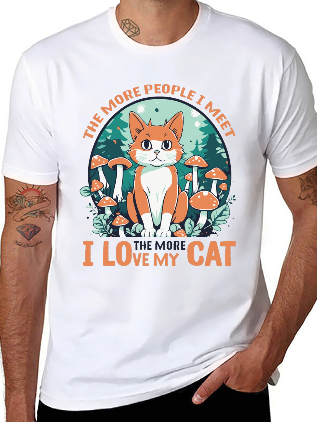 Cat Lover Graphic Tee - People vs. Cats!