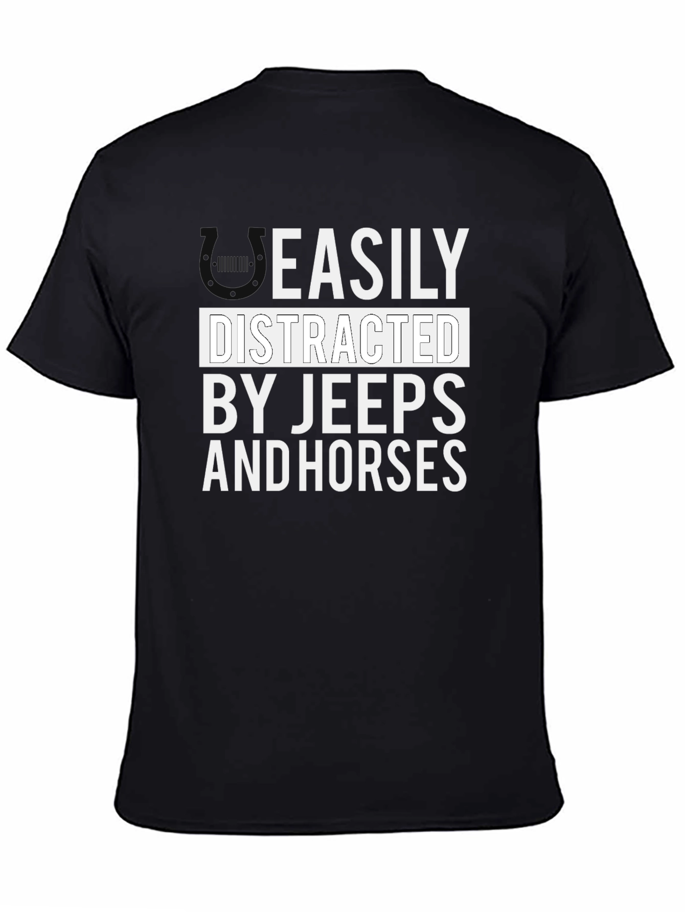 Easily Distracted By Jeeps And Horses T-Shirt