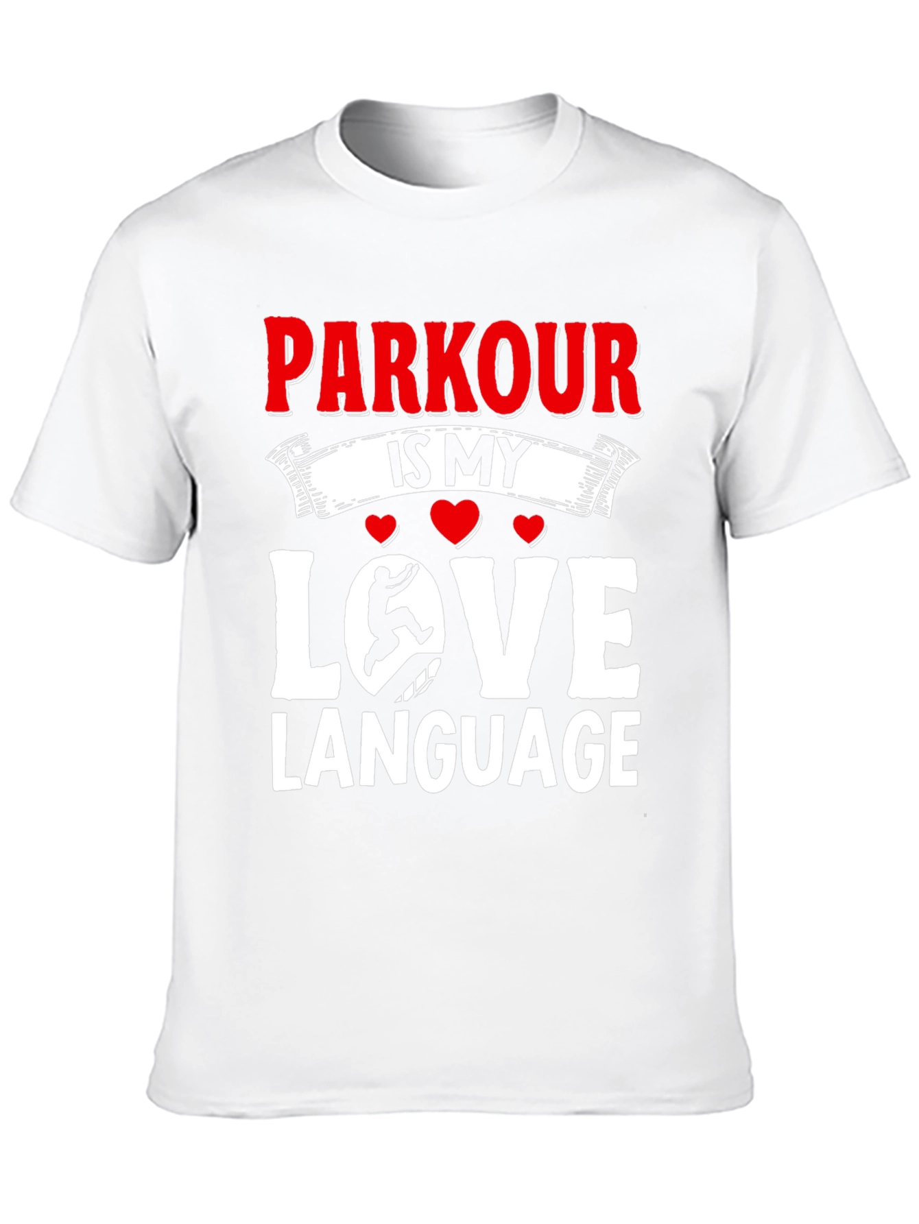 Parkour Is My Love Language Black T-Shirt