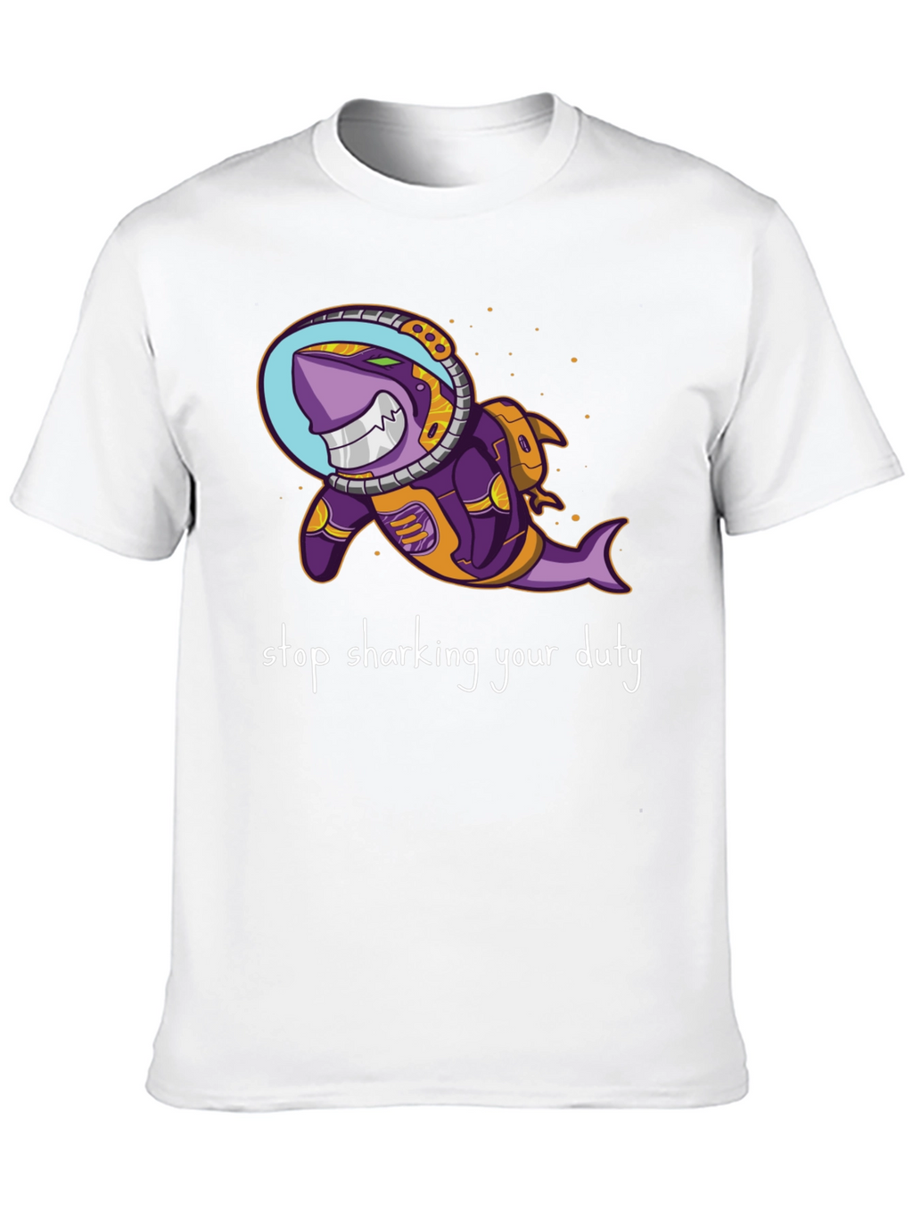 Astronaut Shark T-Shirt - Stop Sharking Your Duty