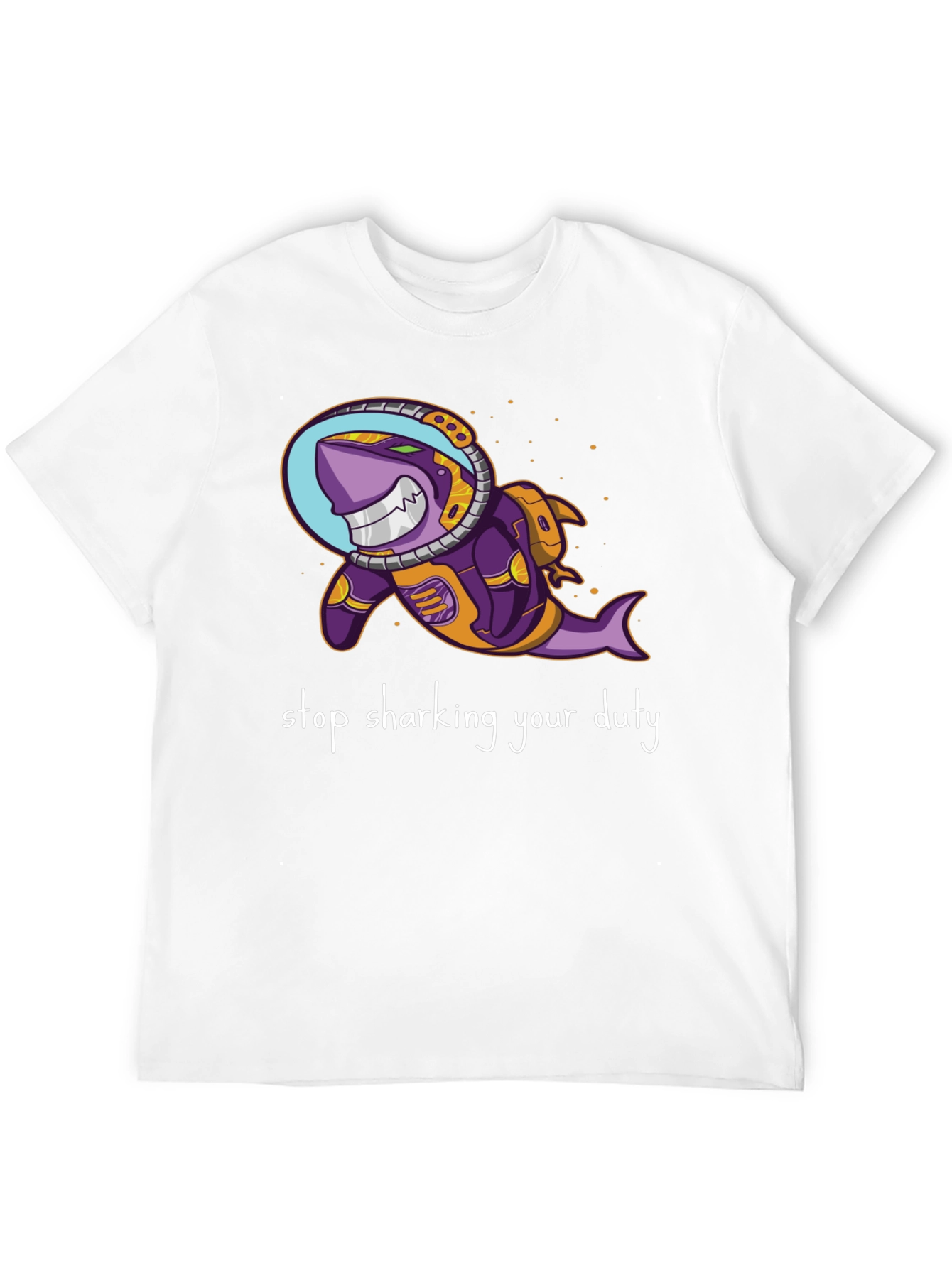 Astronaut Shark T-Shirt - Stop Sharking Your Duty
