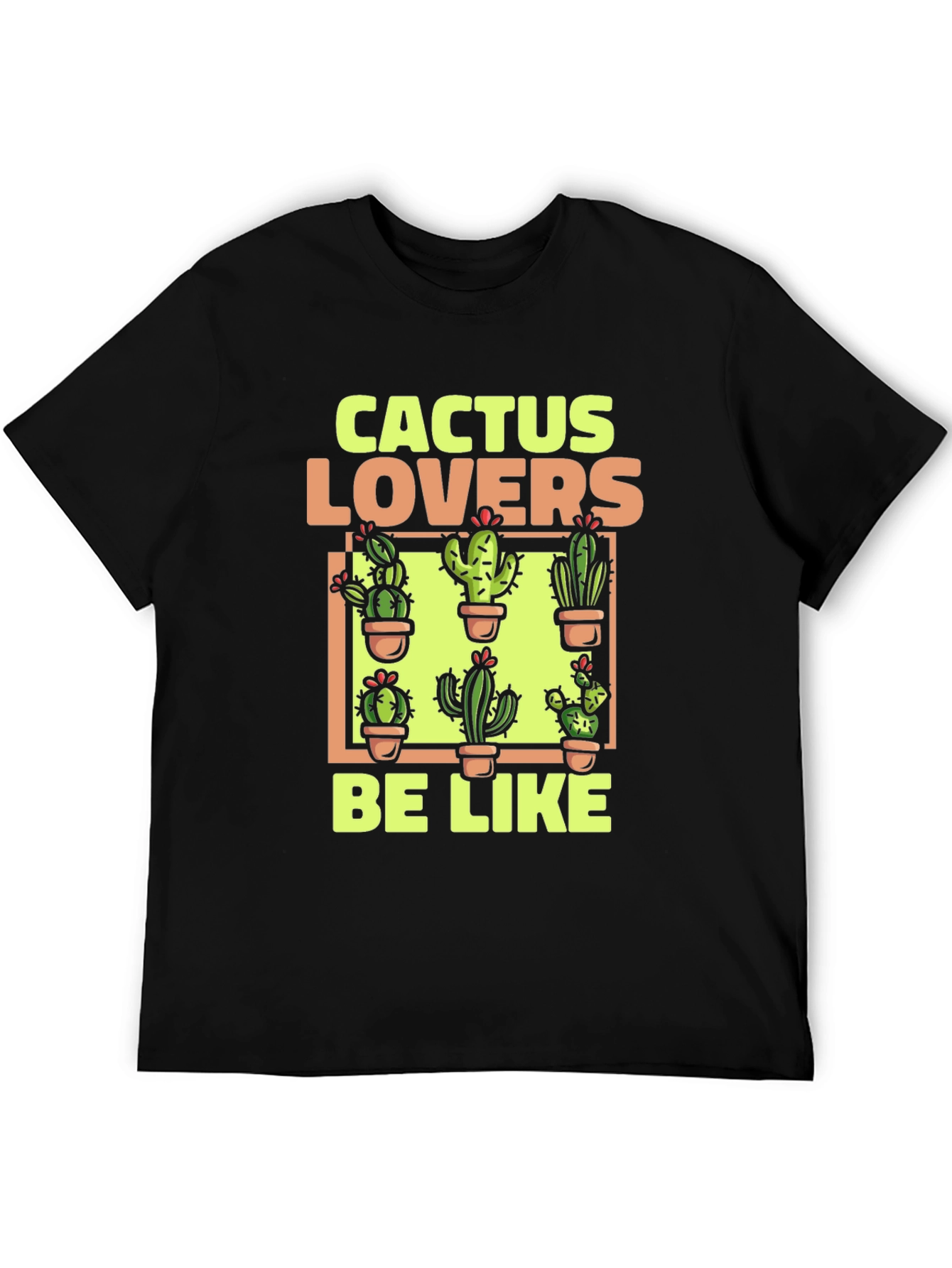 Cactus Lovers Graphic Tee - Plant Humor Shirt