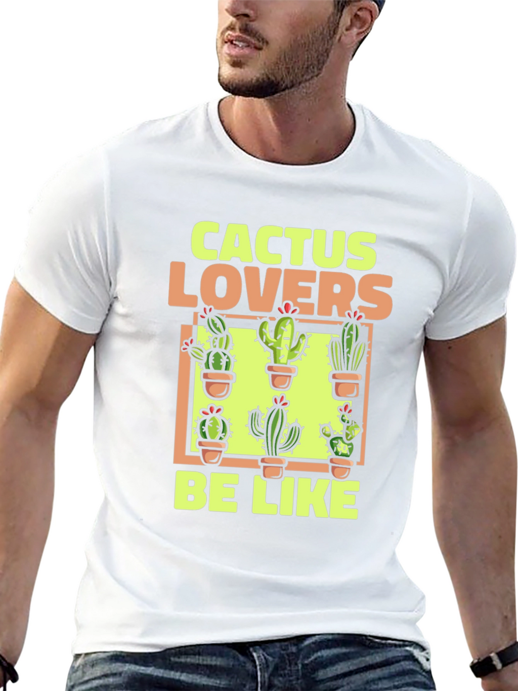 Cactus Lovers Graphic Tee - Plant Humor Shirt