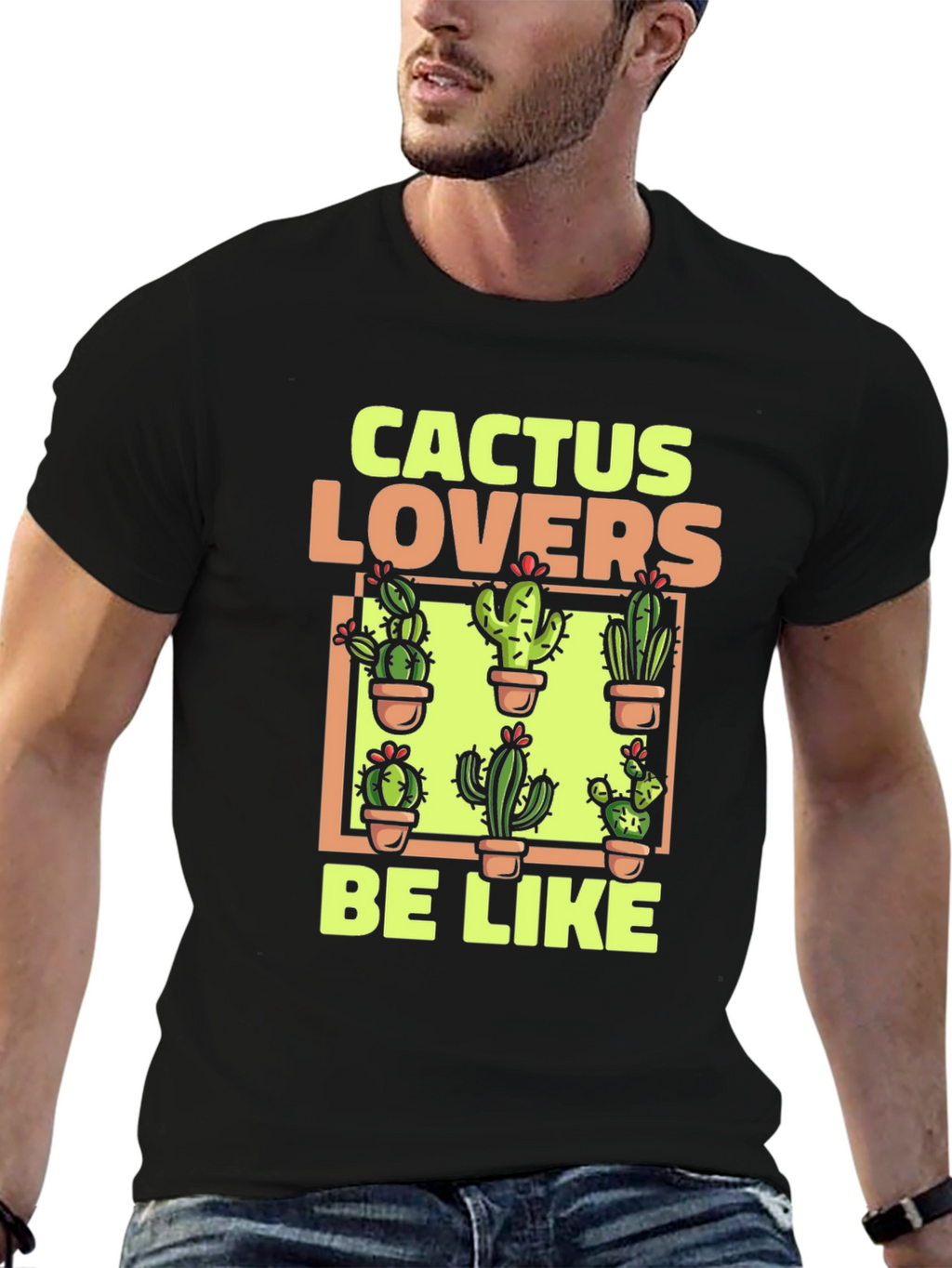 Cactus Lovers Graphic Tee - Plant Humor Shirt