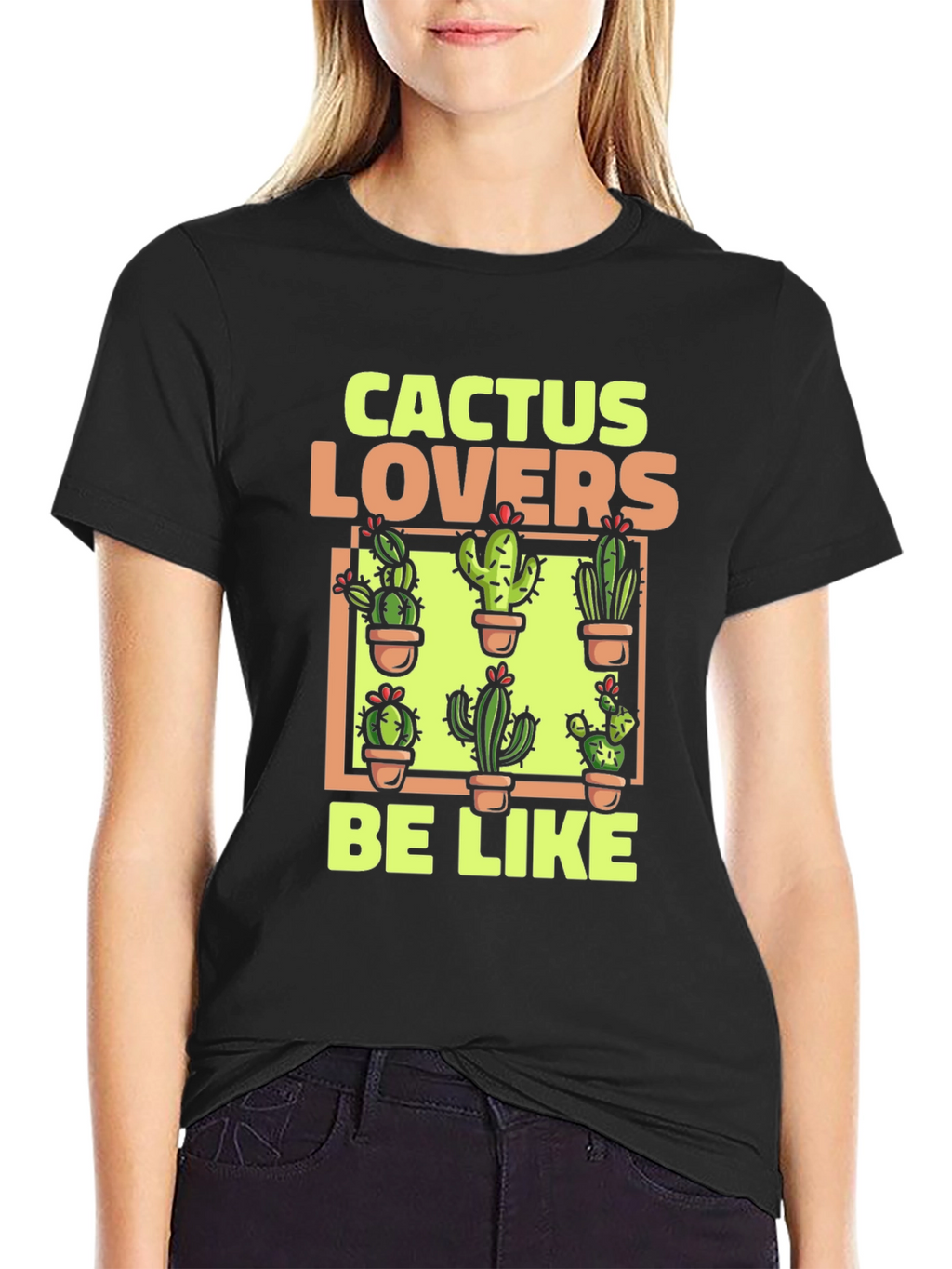 Cactus Lovers Graphic Tee - Plant Humor Shirt