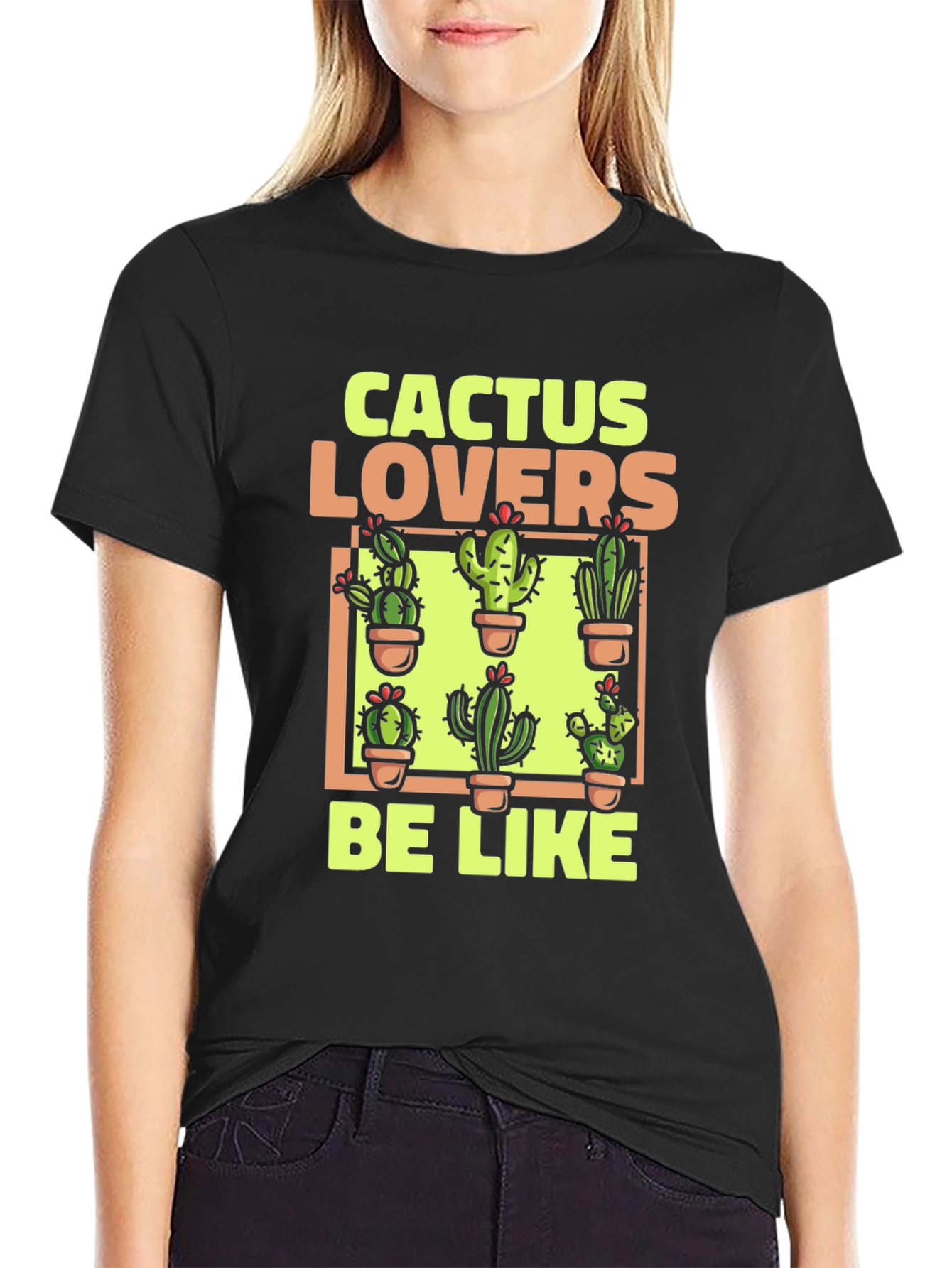 Cactus Lovers Graphic Tee - Plant Humor Shirt