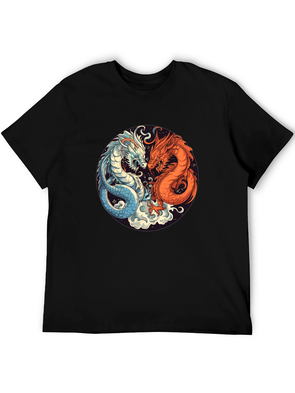 Yin Yang Dragon Graphic Tee