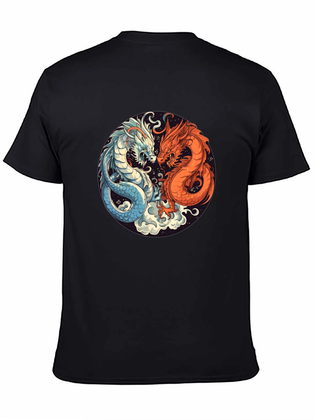 Yin Yang Dragon Graphic Tee