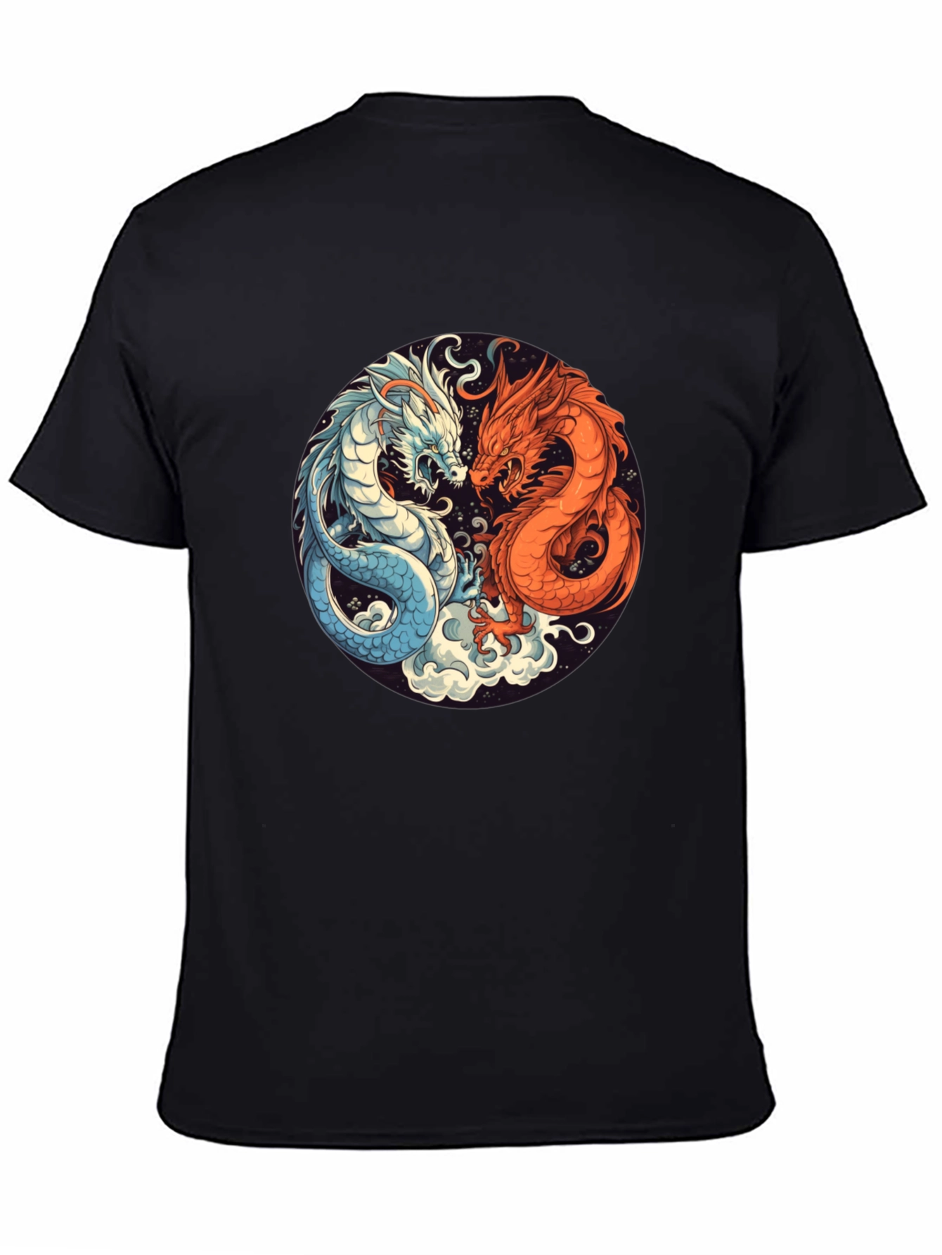 Yin Yang Dragon Graphic Tee
