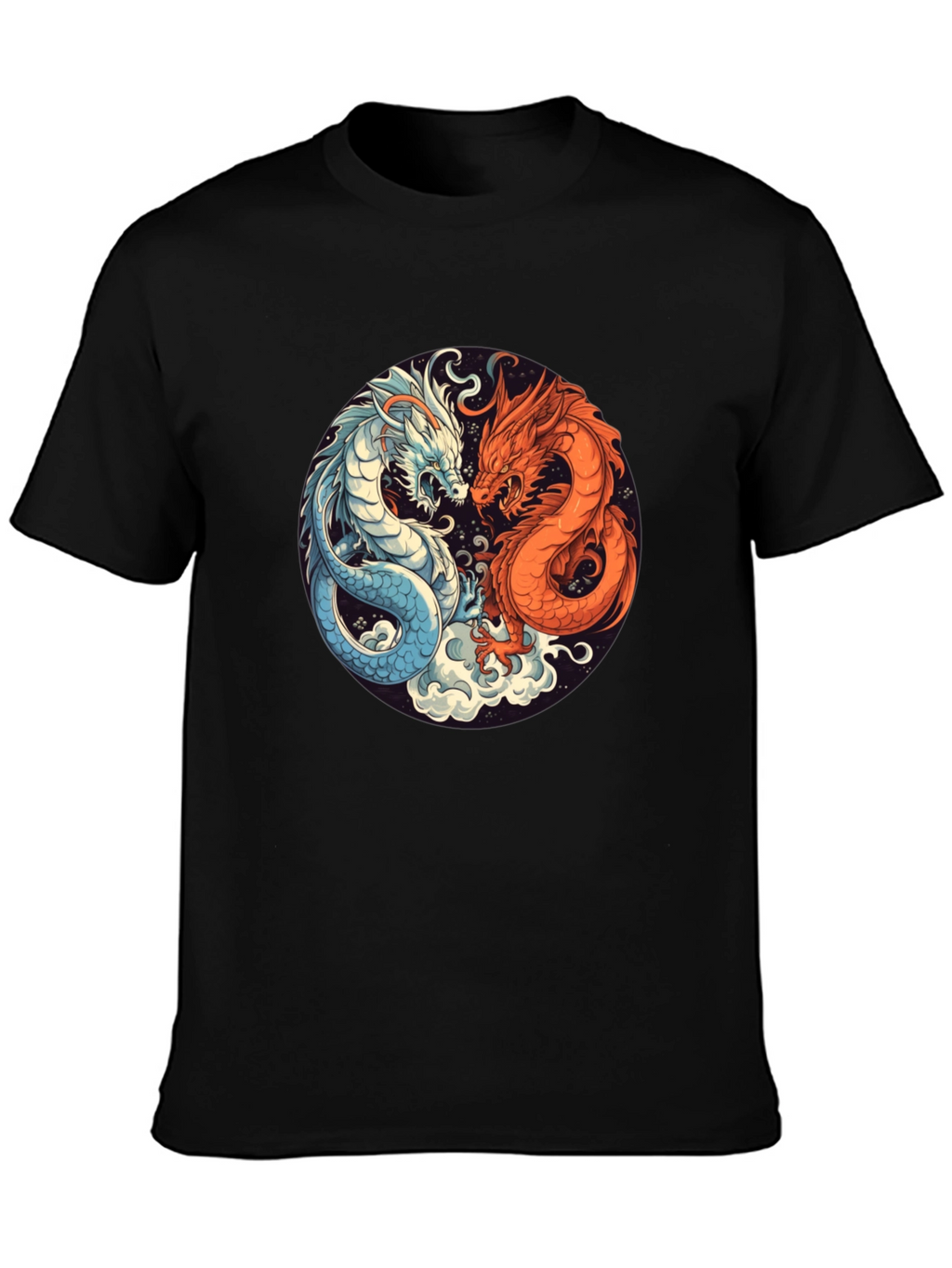 Yin Yang Dragon Graphic Tee