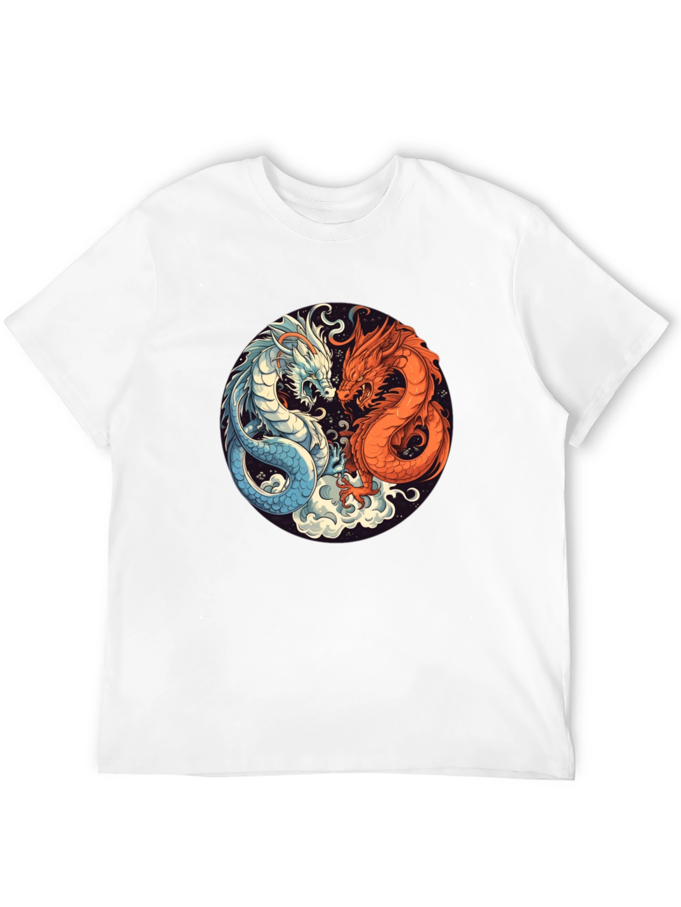Yin Yang Dragon Graphic Tee