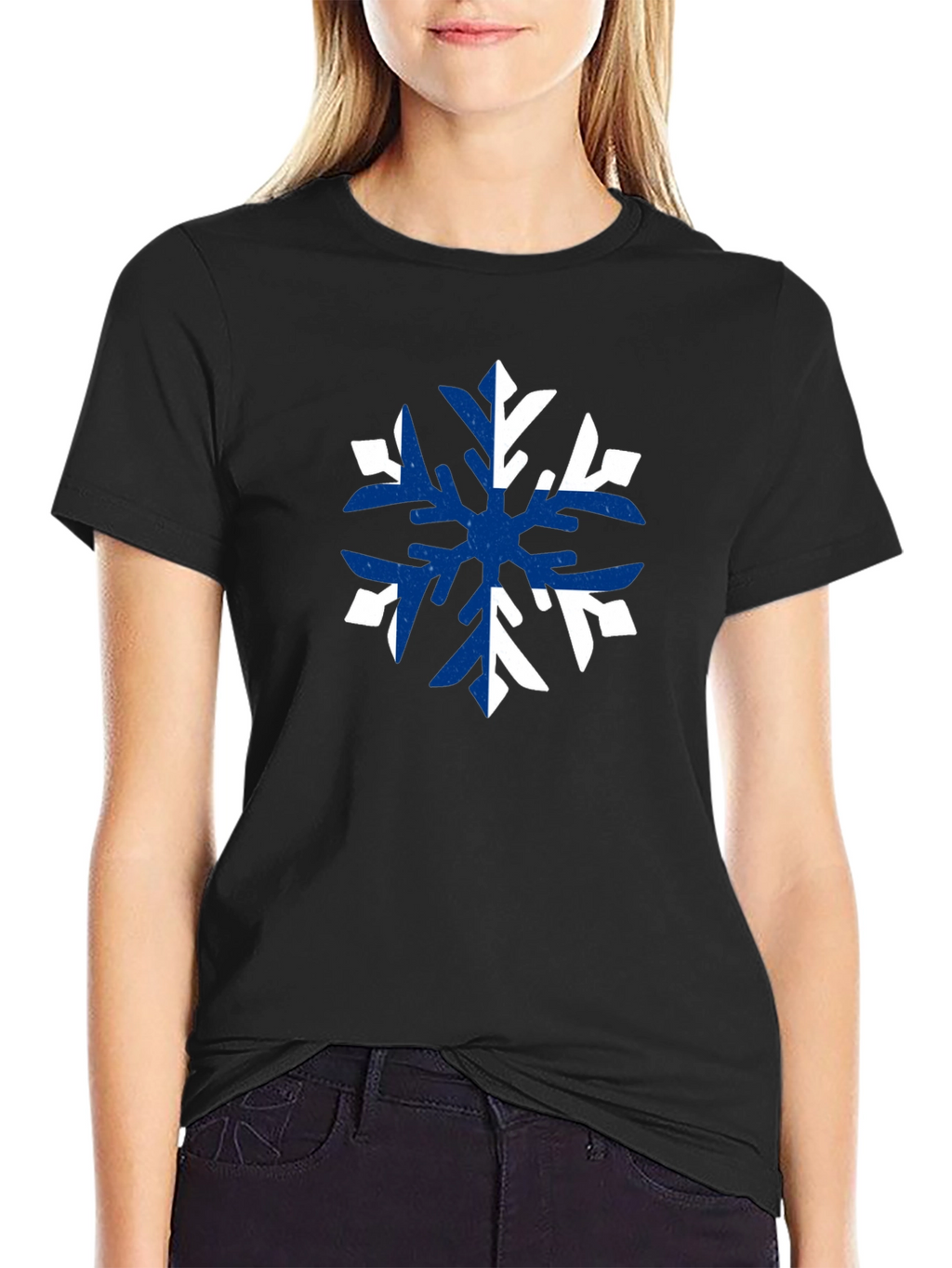Snowflake Graphic Tee - Modern Fit Cotton T-Shirt